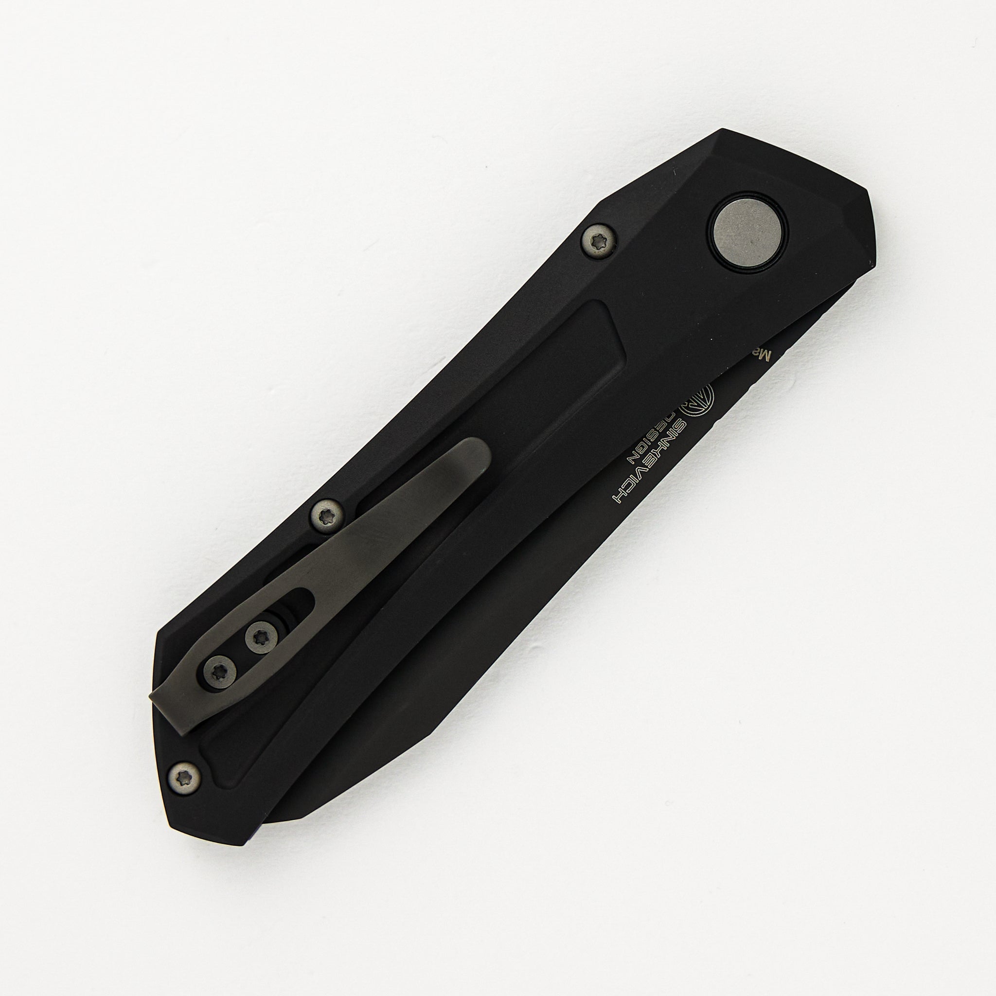 Oligarch - Black Aluminum Handle - DLC Black MagnaCut Blade DS103 (Sinkevich Design)
