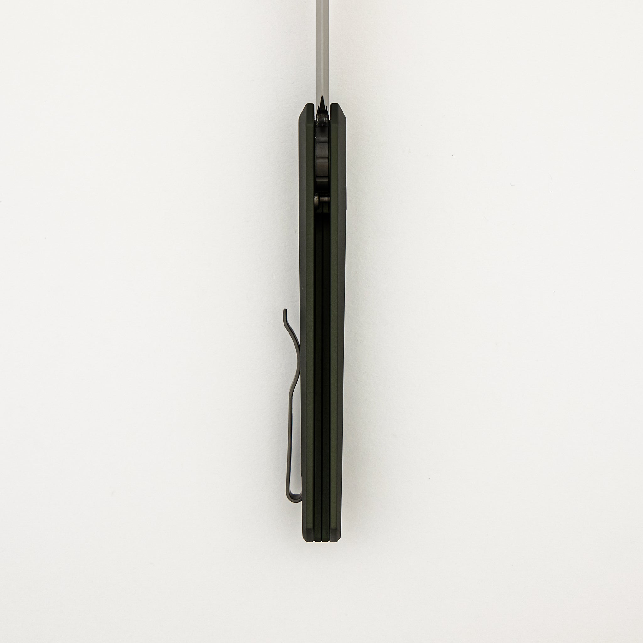 Oligarch - Solid Green Aluminum Handle - Smokey Grey DLC Magnacut Blade - DS121-GREEN (Sinkevich Design)