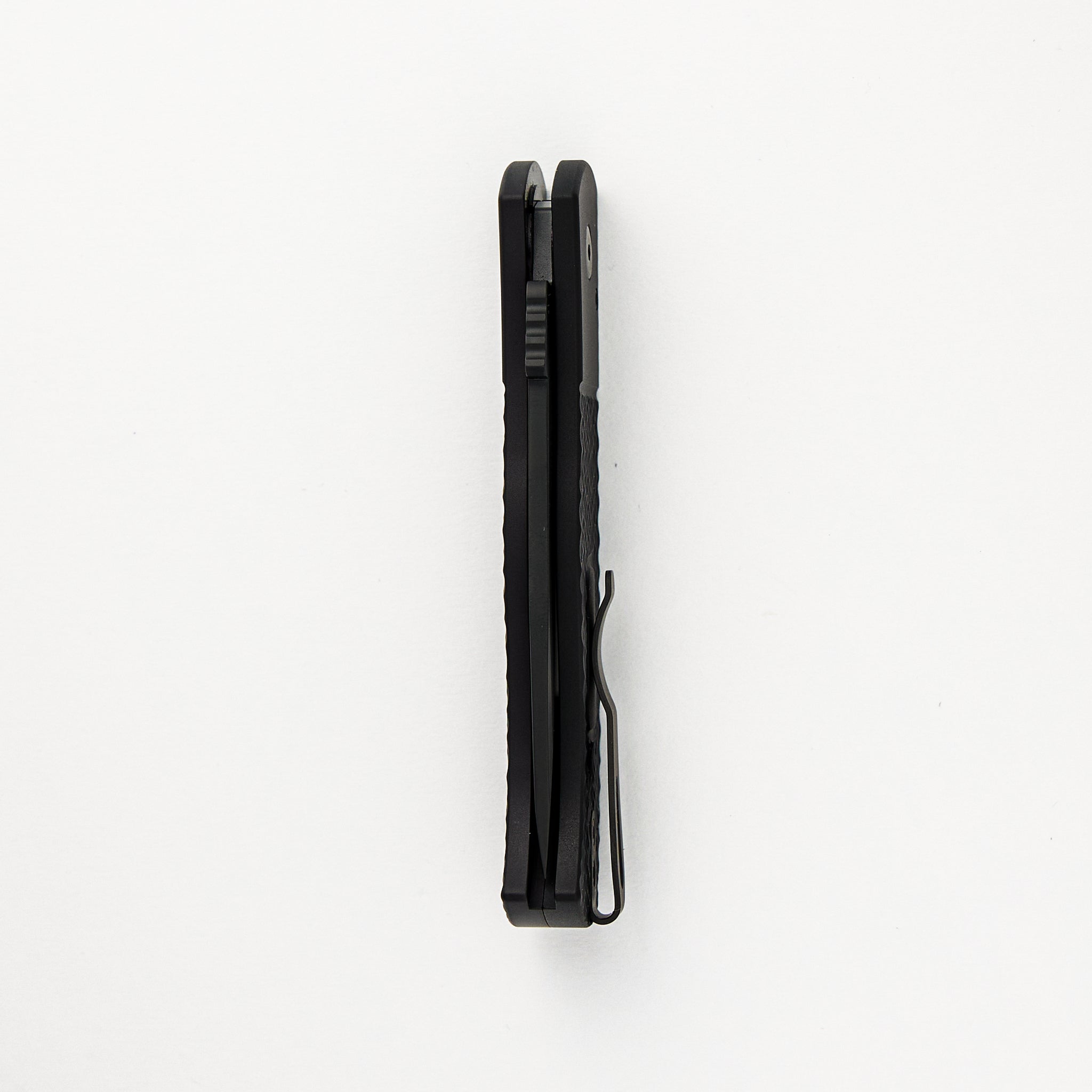 CQC7 Auto E7A06-LH-20CV - Left Handed, Black Textured Handle, DLC Black Spear Point 20CV Blade (Emerson Design)