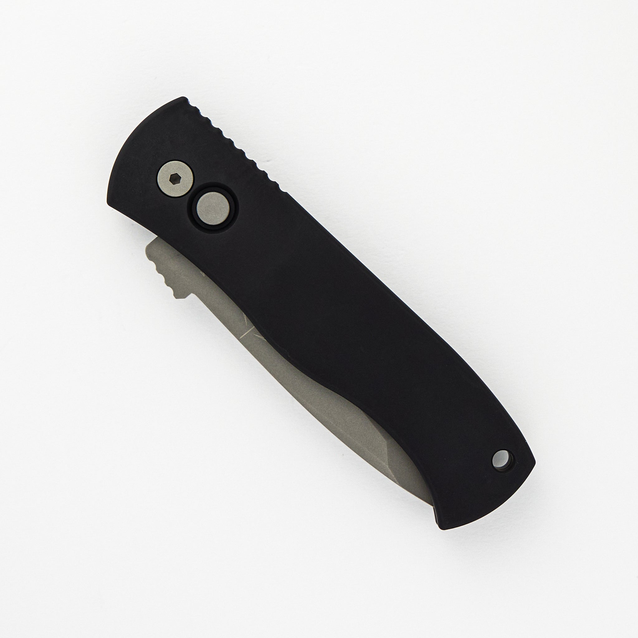 Emerson CQC7 Tanto Auto – Black Handle – Blasted 154CM Blade E7T01