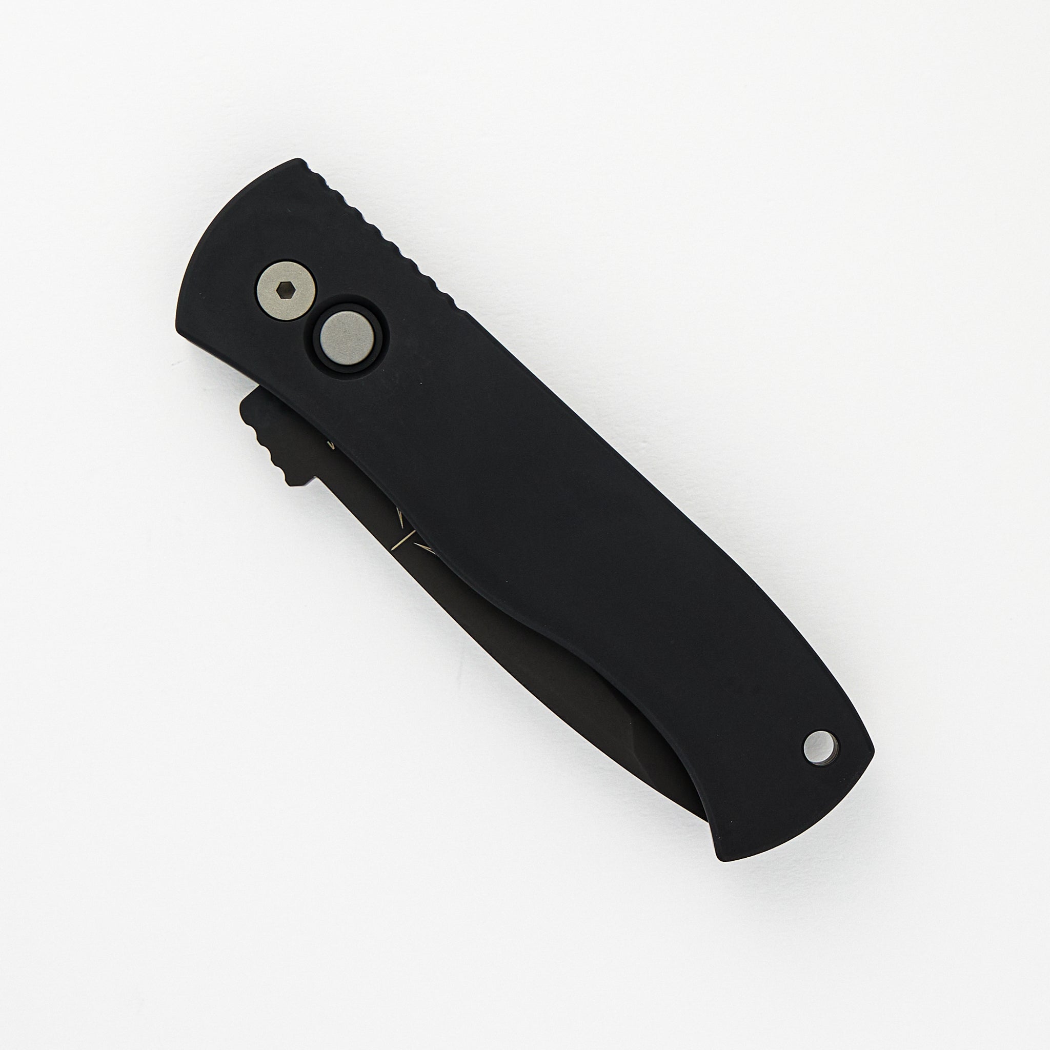 Emerson CQC7 Tanto Auto – Black Aluminum Handle – Black DLC Blade – E7T03