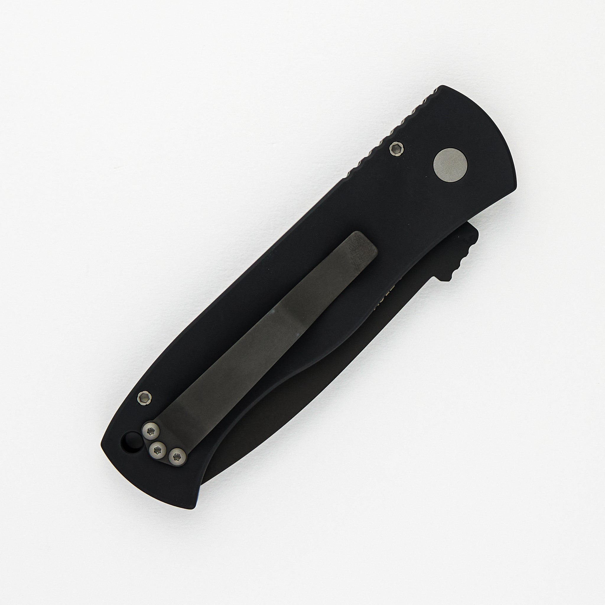 Emerson CQC7 Tanto Auto – Black Aluminum Handle – Black DLC Blade – E7T03