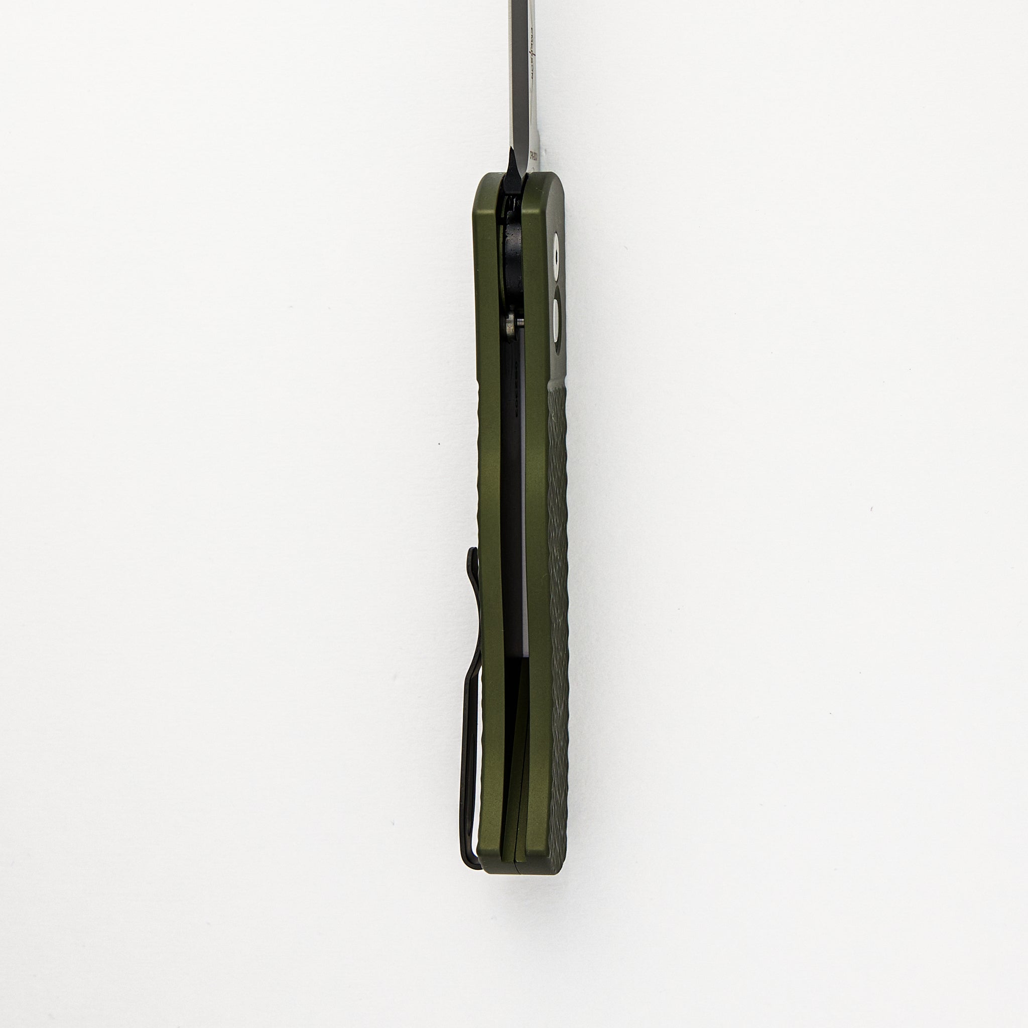CQC7 Auto Emerson - Blade Show ATL 2024 - Green Jigged Handle, 2-Tone DLC Spear Point CPM-20CV Blade