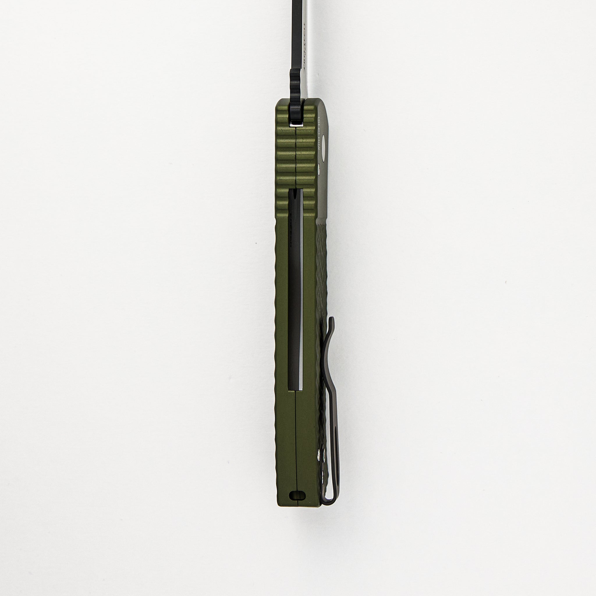 CQC7 Auto Emerson - Blade Show ATL 2024 - Green Jigged Handle, 2-Tone DLC Spear Point CPM-20CV Blade