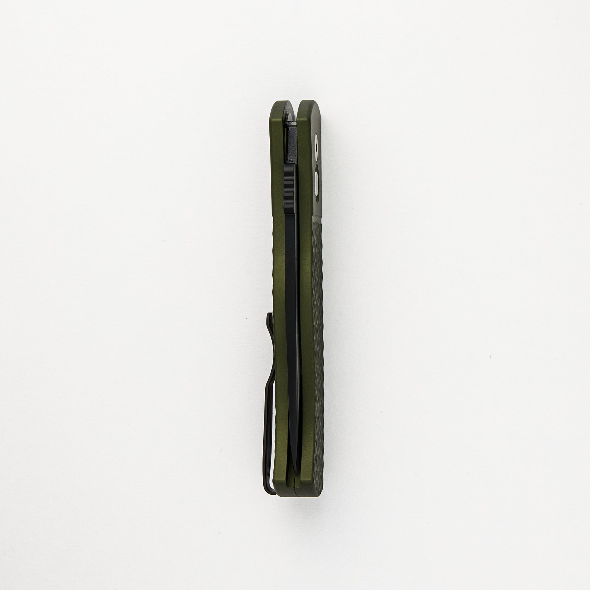 CQC7 Auto Emerson - Blade Show ATL 2024 - Green Jigged Handle, 2-Tone DLC Spear Point CPM-20CV Blade