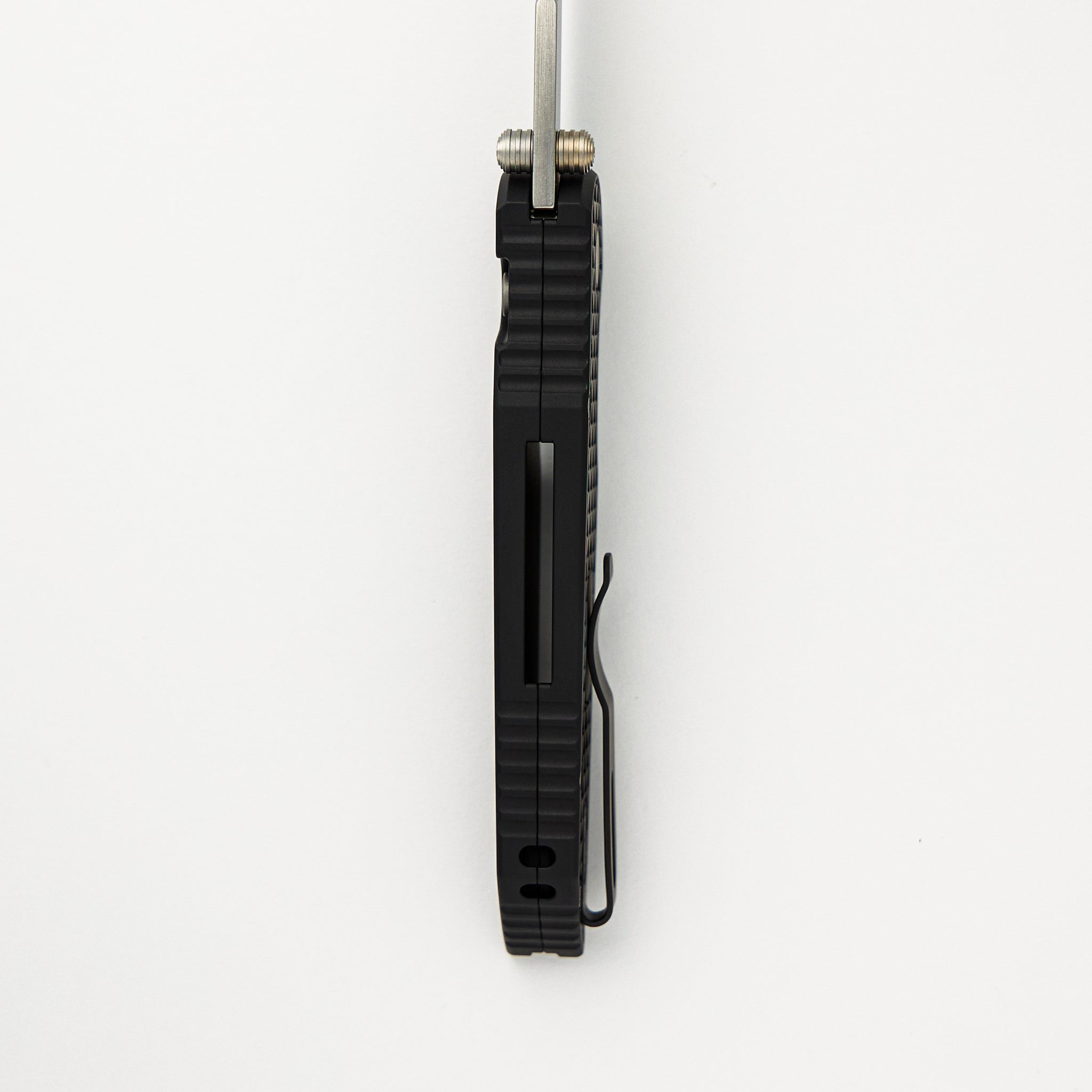 TR-3 Integrity - "Relic" Textured Black Aluminum Handle - S35VN Blade - INT105
