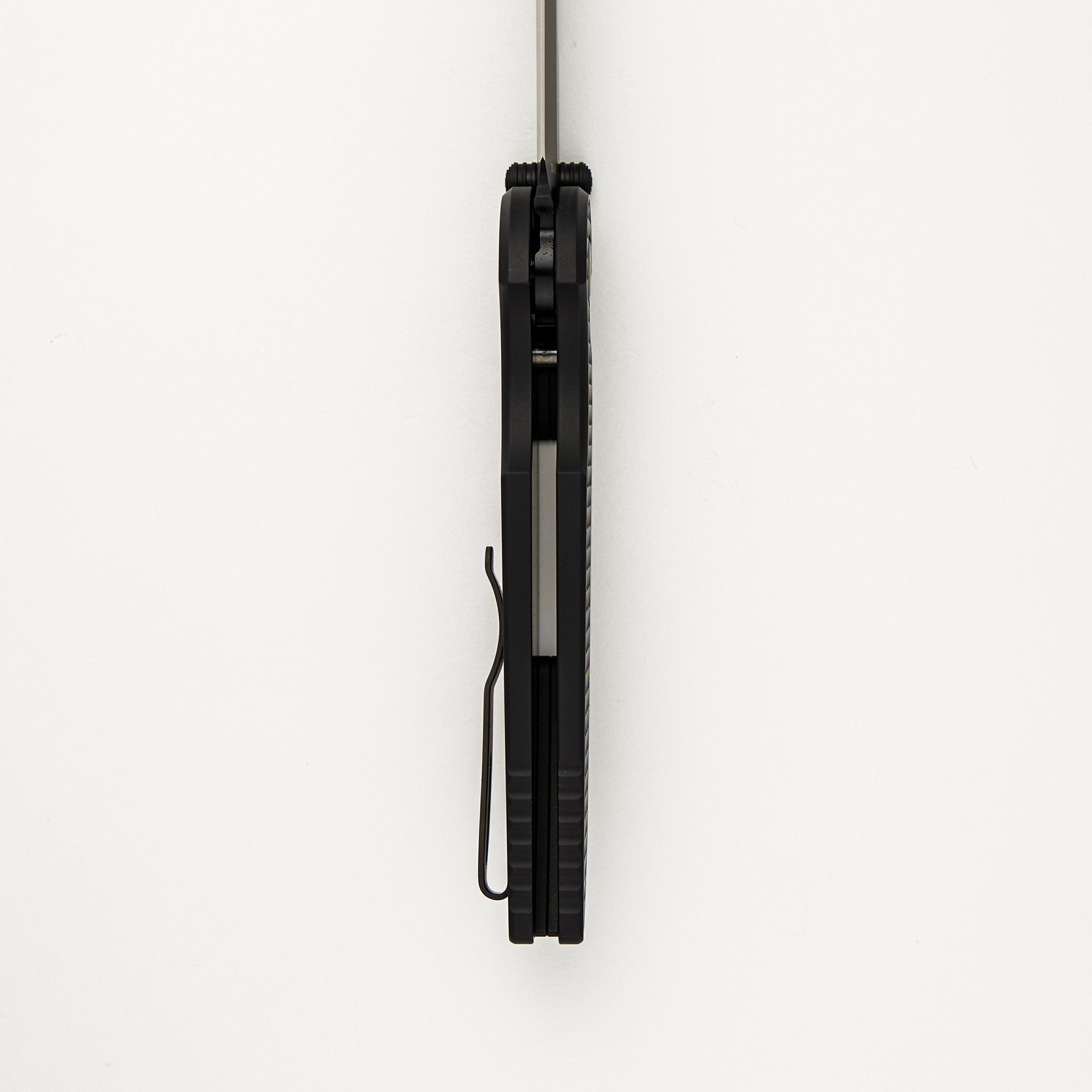 TR-3 Integrity - Black "Relic" Textured Handle - DLC Black S35VN Blade - INT106