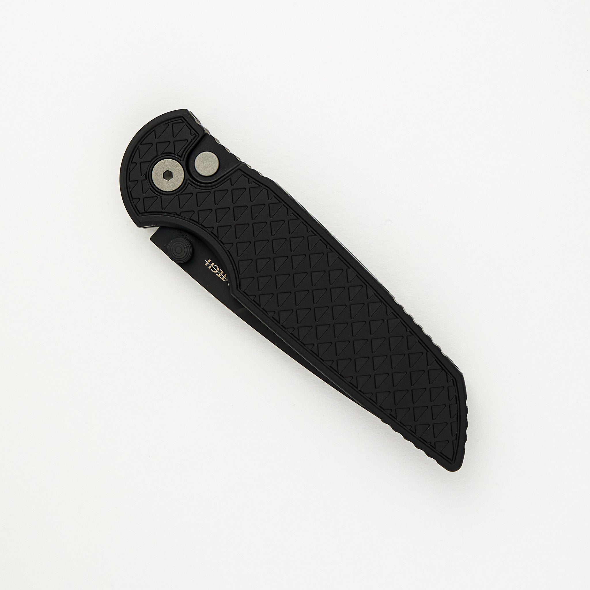 TR-3 Integrity - Black "Relic" Textured Handle - DLC Black S35VN Blade - INT106