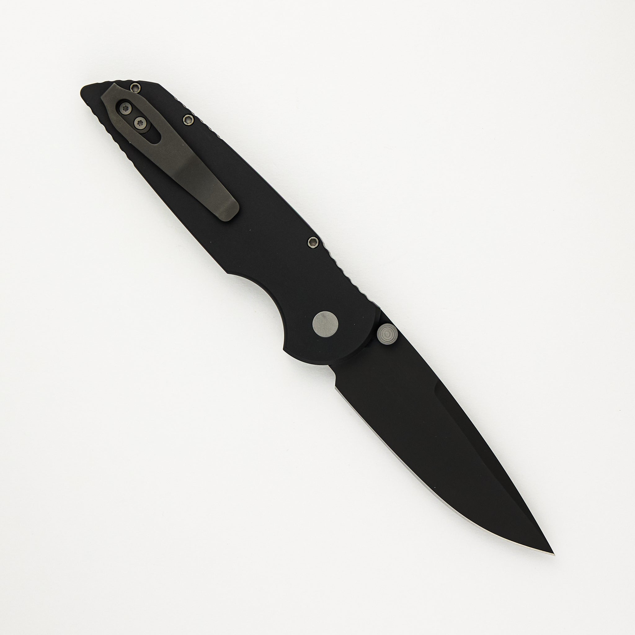 TR-3 Integrity - INT103 - Black Aluminum Handle - DLC Black S35VN Blade