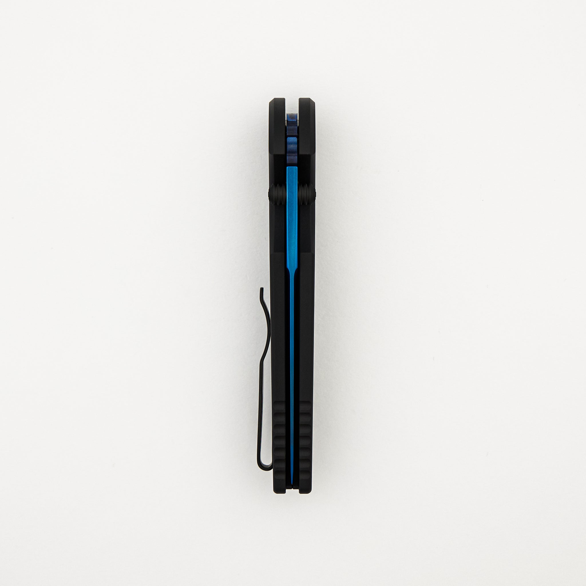 TR-3 Integrity - Black "Relic" Textured Handle - Sapphire Blue S35VN Blade - INT106-SB