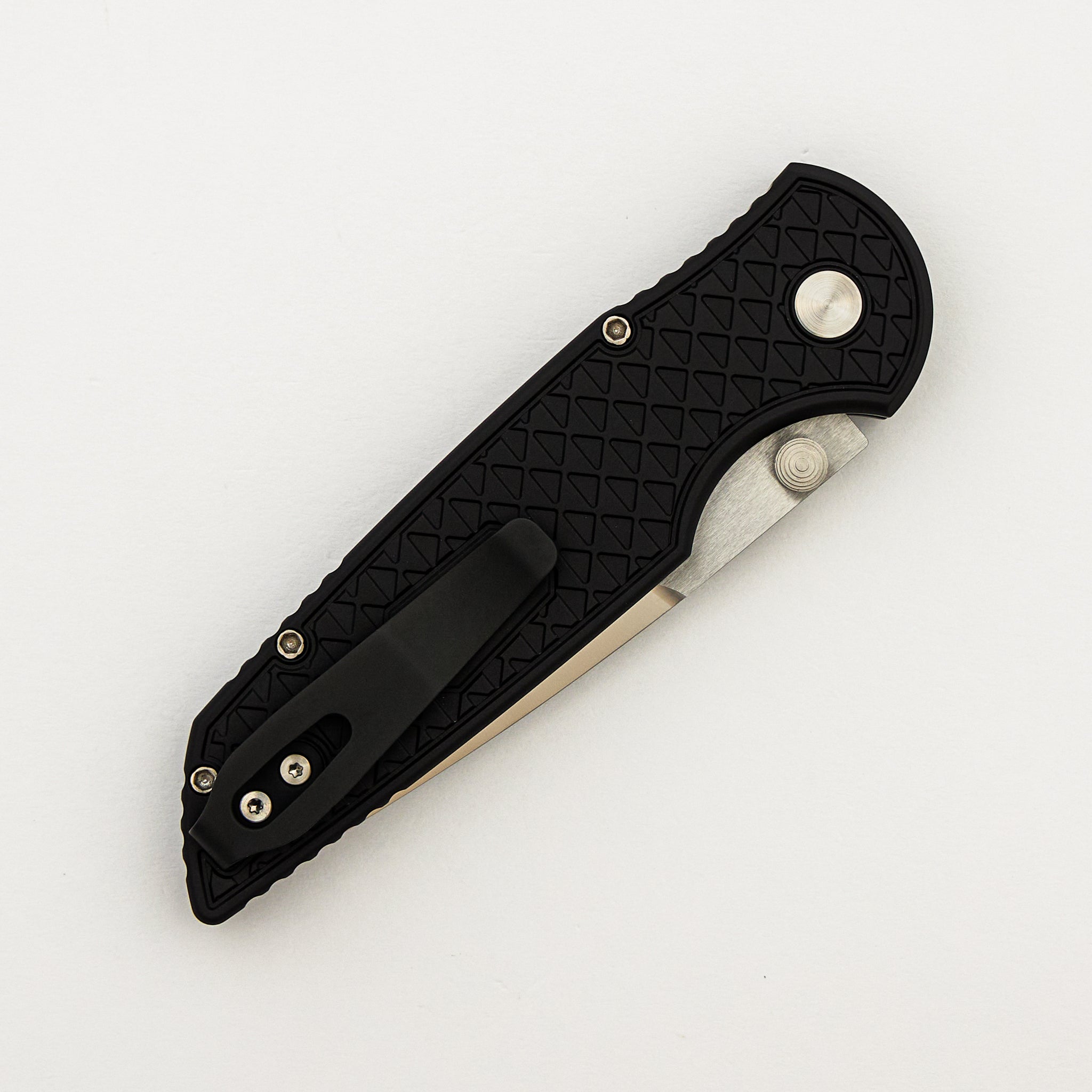 TR-3 Integrity - INT1105-LTD - "Relic" Textured Handle - Machine Satin MagnaCut Blade - Black Lip Pearl Button