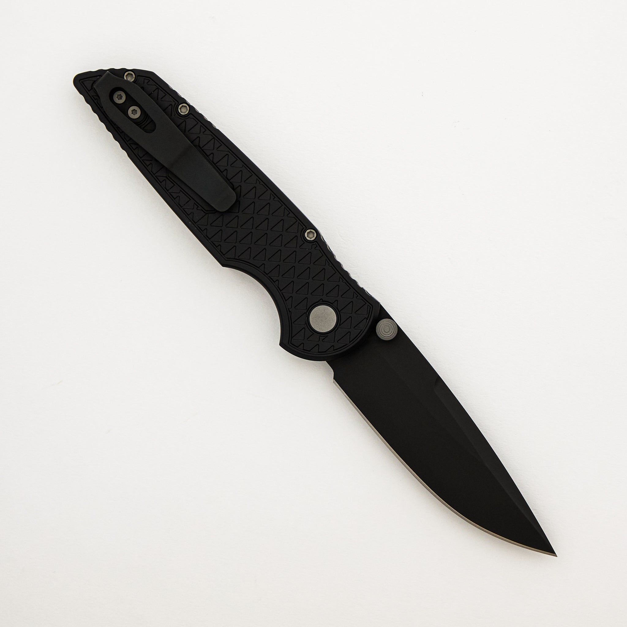 TR-3 Integrity - INT1106 - "Relic" Textured Black Handle - DLC Black MagnaCut Blade