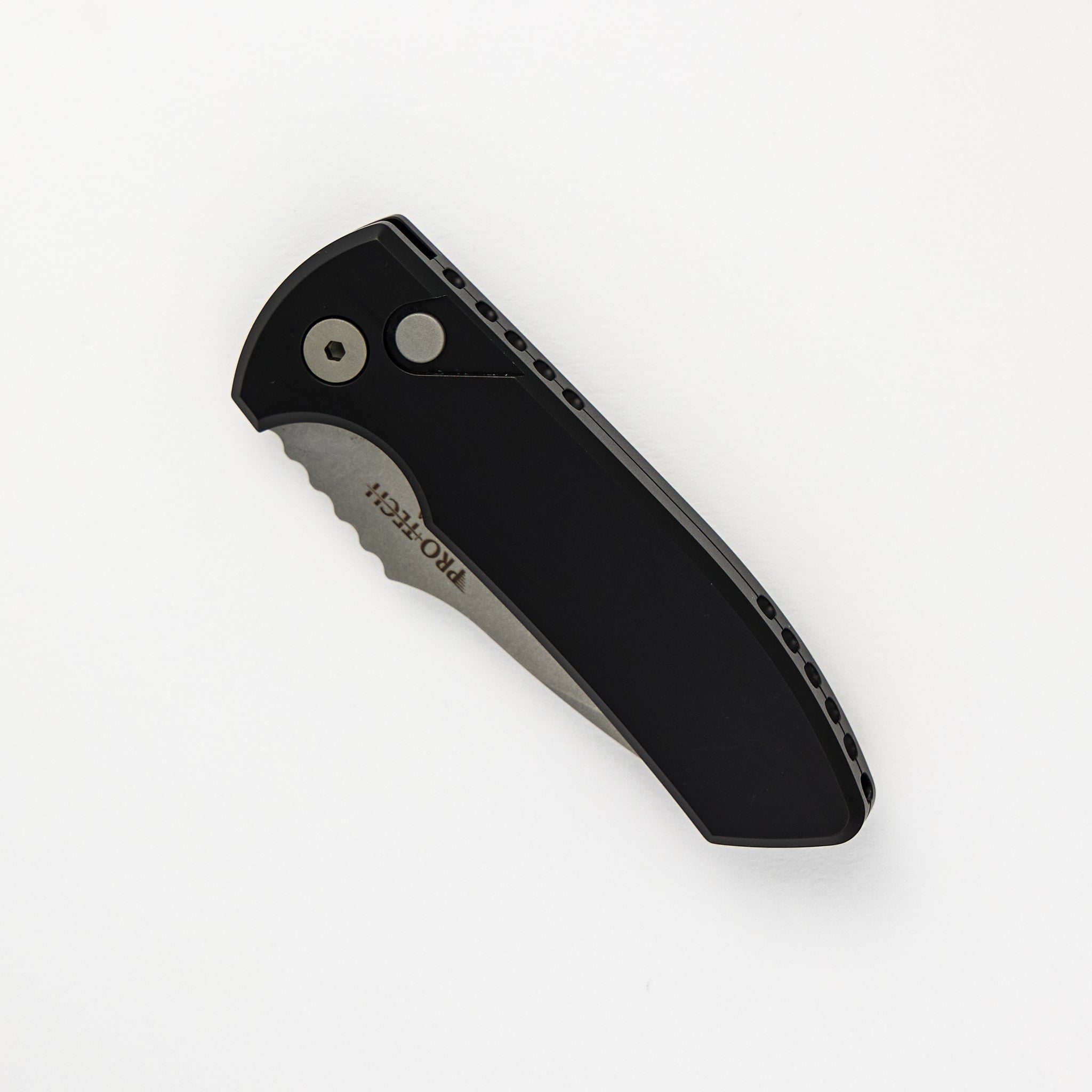 SBR – Smooth Black Handle – Stonewashed S35VN Blade LG401