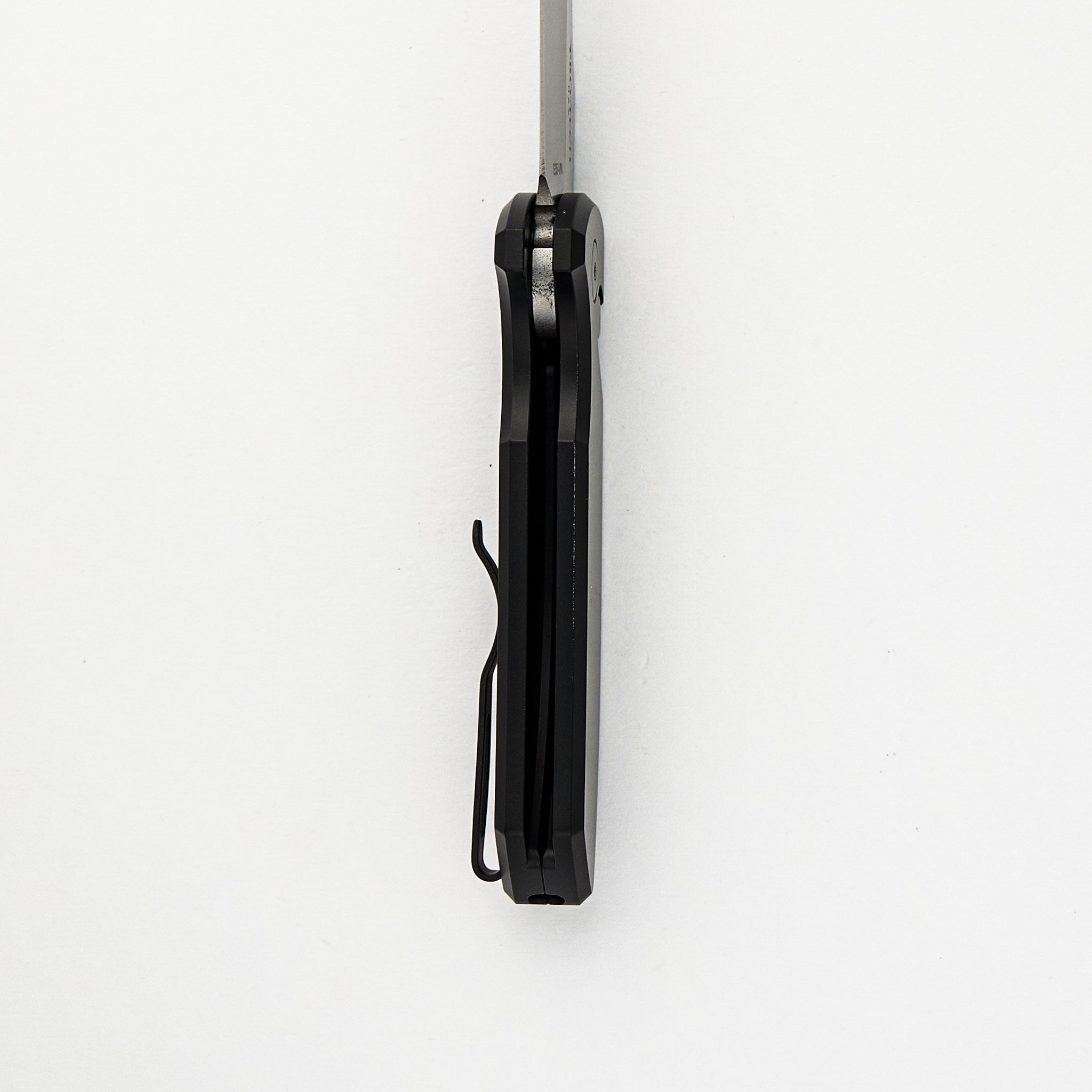 SBR – Smooth Black Handle – Stonewashed S35VN Blade LG401