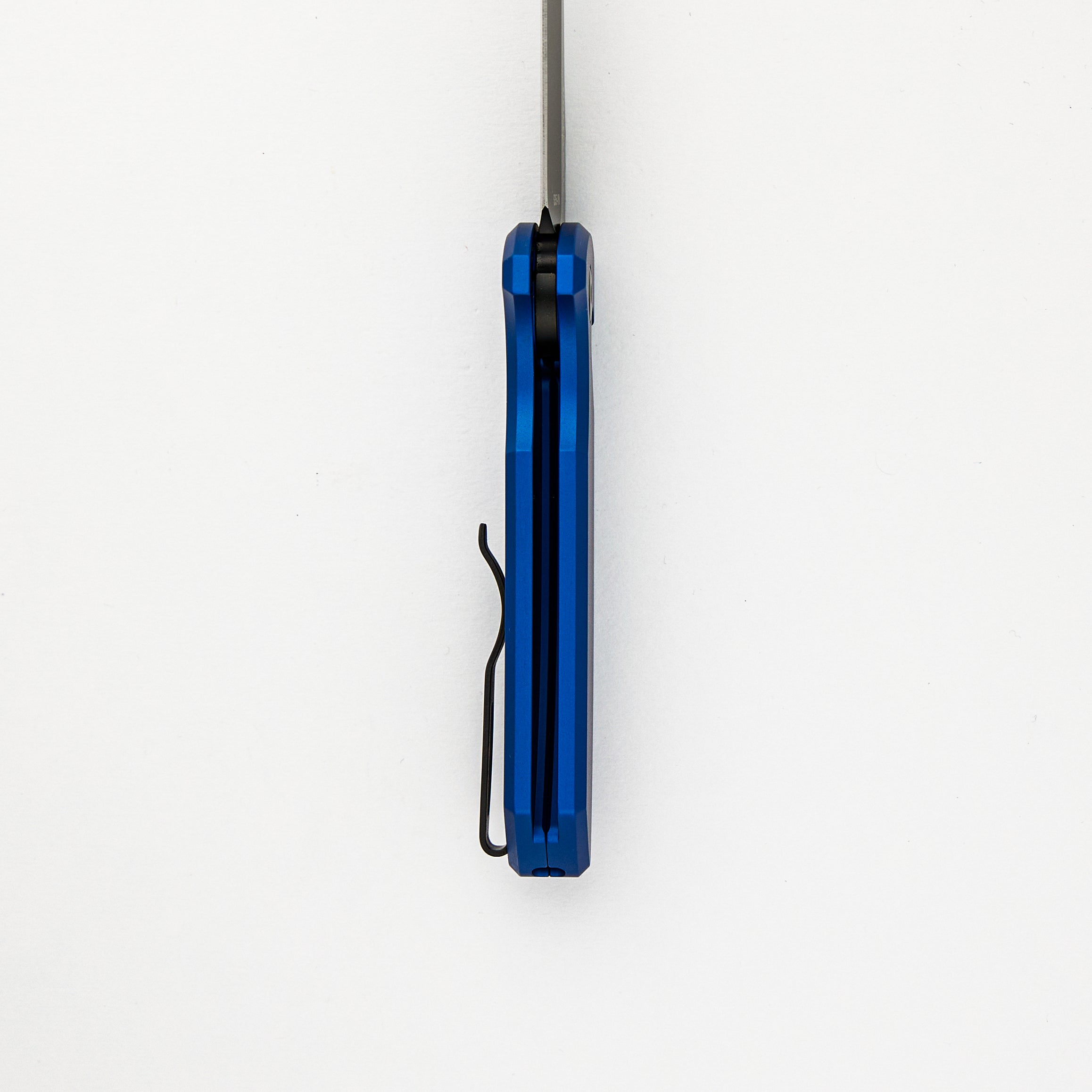SBR – Smooth Blue Handle – Black S35VN Blade LG403-BLUE (Les George Design)