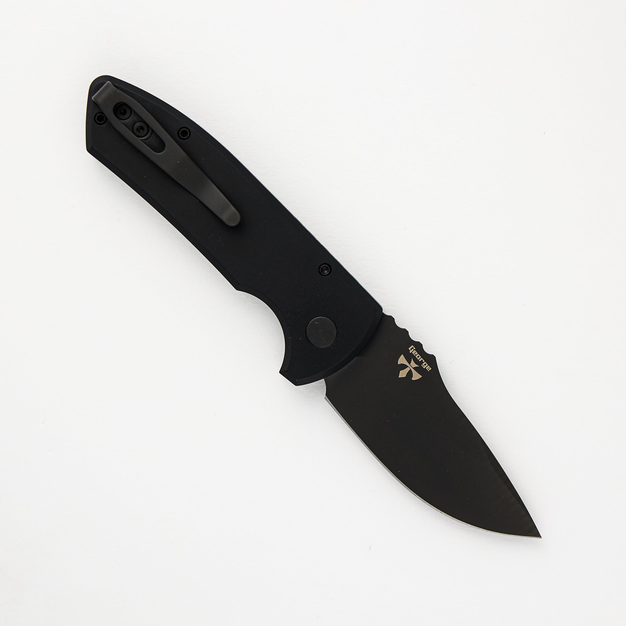 Pro-Tech Knives SBR – Smooth Black Handle – Black S35VN Blade LG403