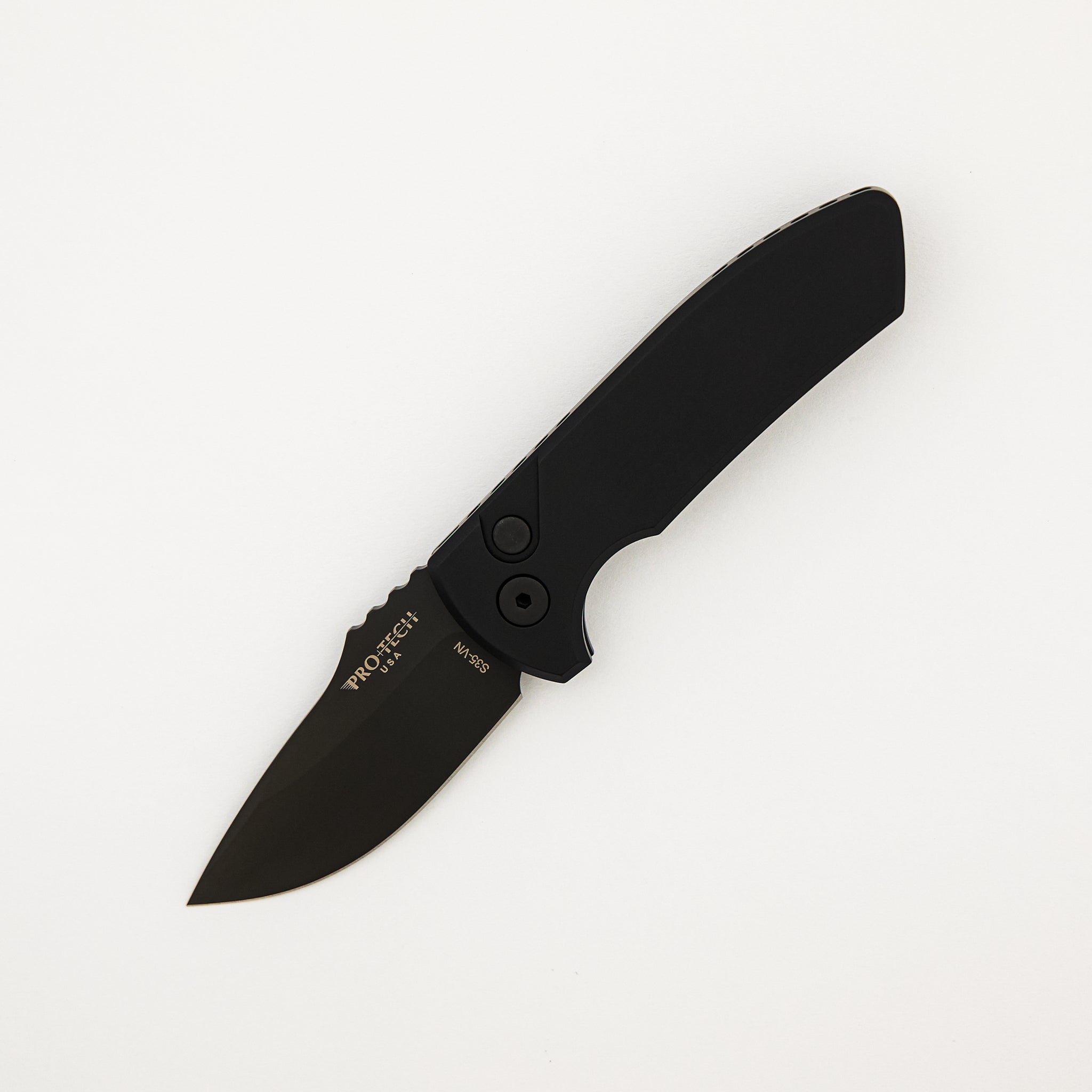 SBR – Smooth Black Handle – Black S35VN Blade LG403 (Les George Design)