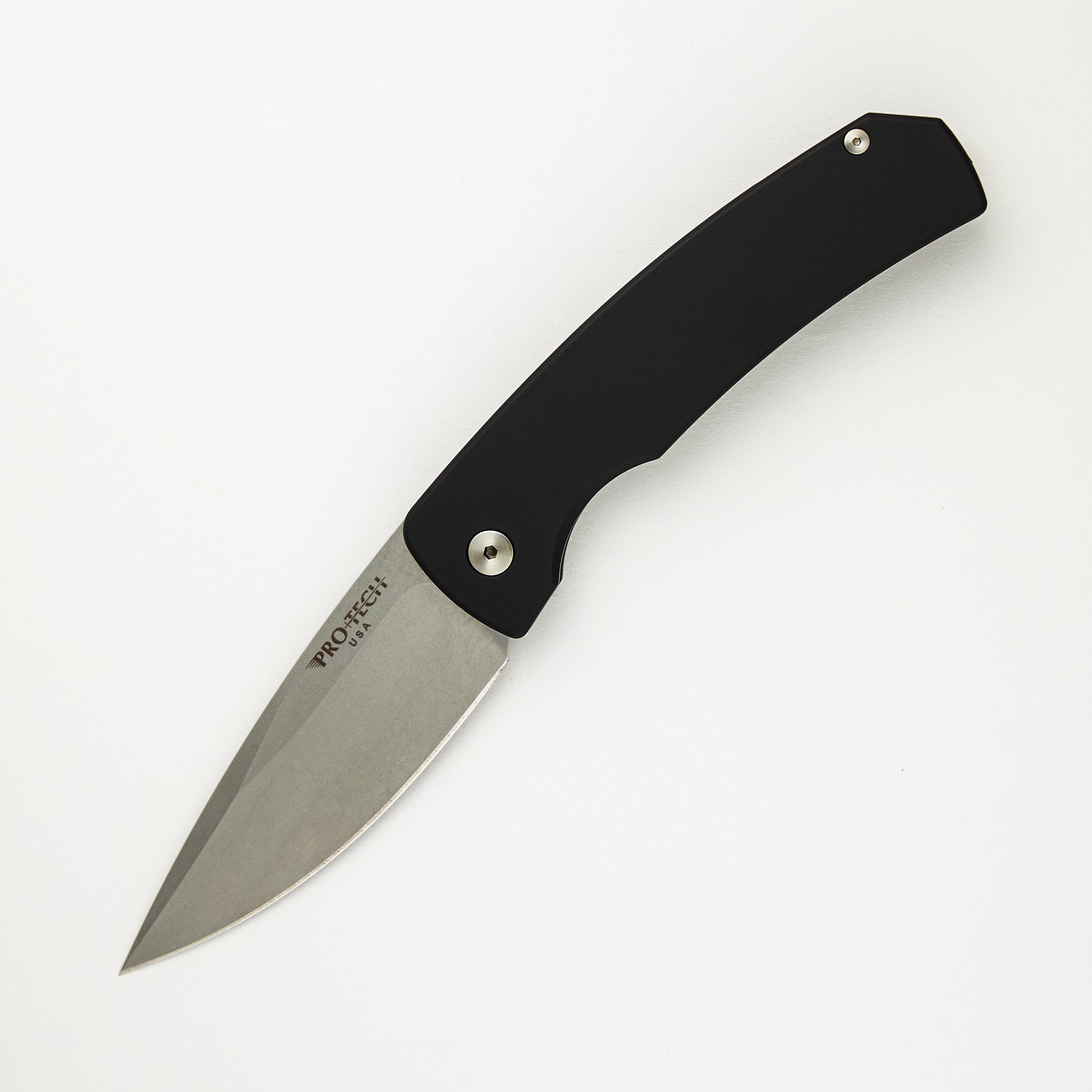 M2601 Magic 2 "Whiskers" - Solid Black Handle - Stonewash 154CM Blade