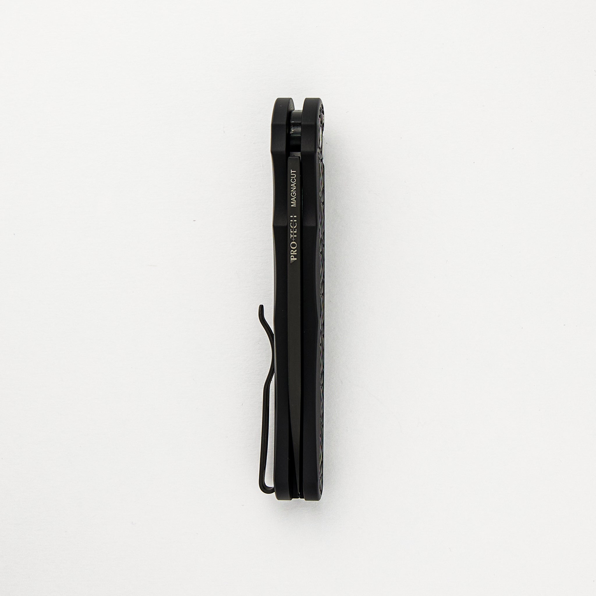 Malibu Flipper - Blade Show ATL 2024 - Black Handle W/ Nexus/Since 1999 Texture, MOP Button, DLC MagnaCut Wharncliffe Blade