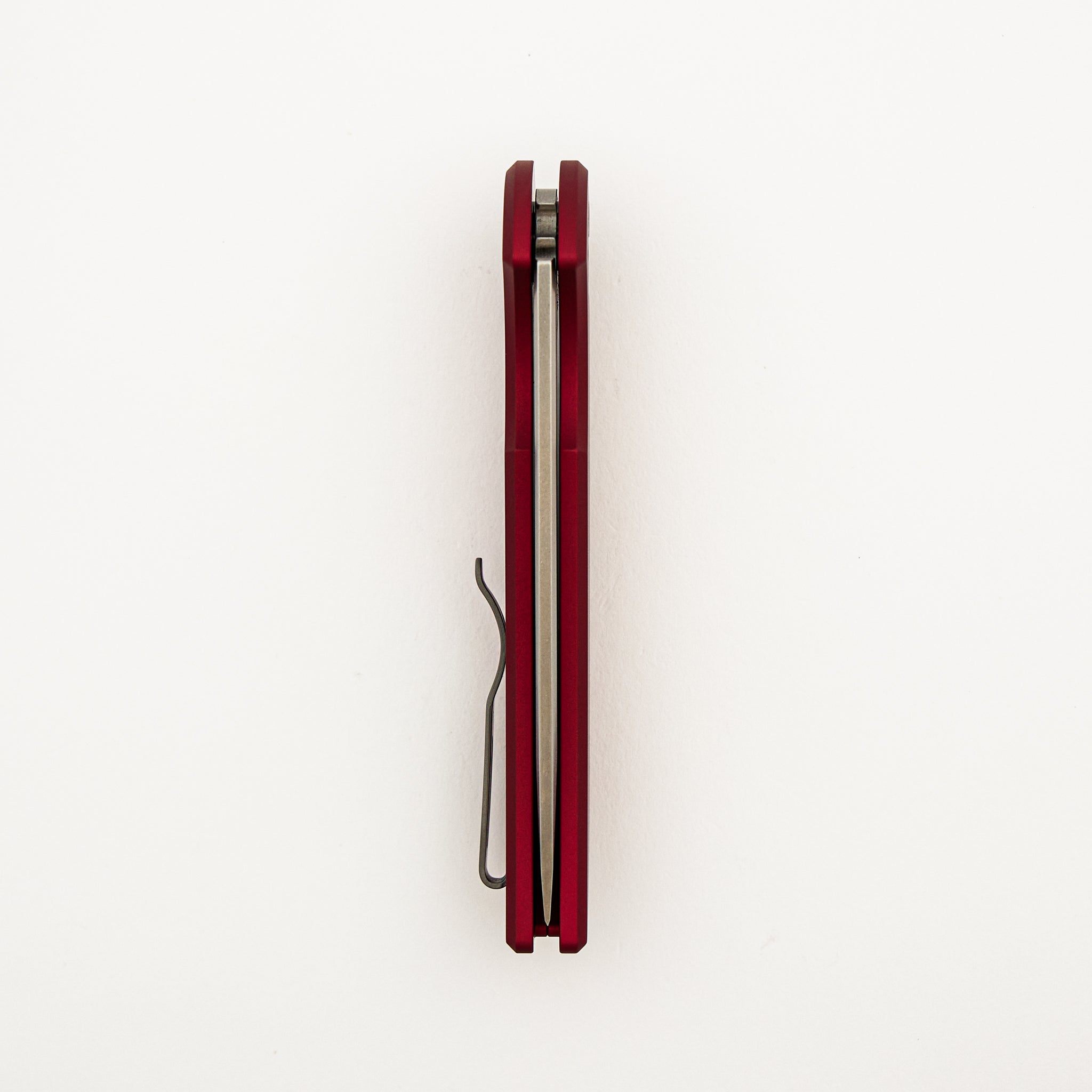 Mordax - MX101-RED - Solid Red Handle - Stonewash CPM-20CV Blade
