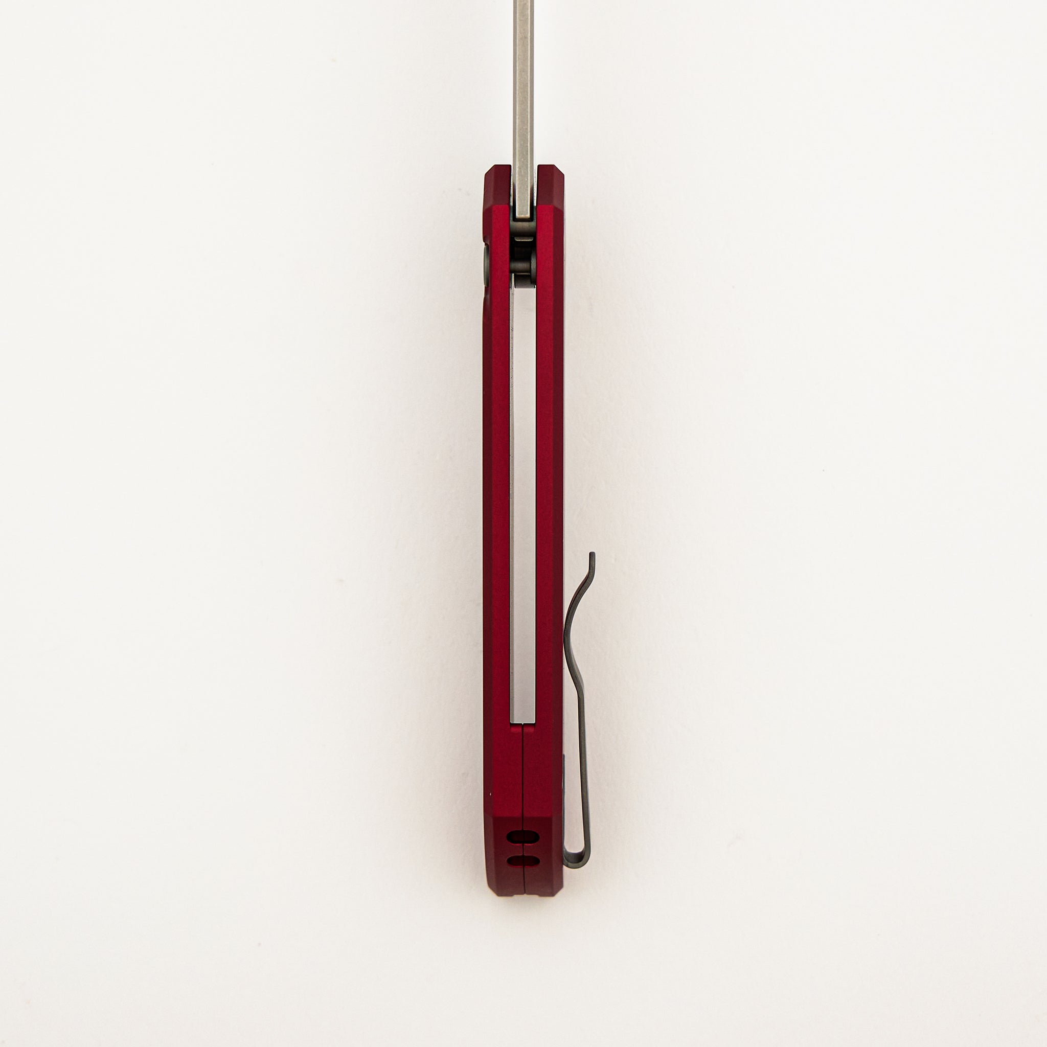 Mordax - MX101-RED - Solid Red Handle - Stonewash CPM-20CV Blade
