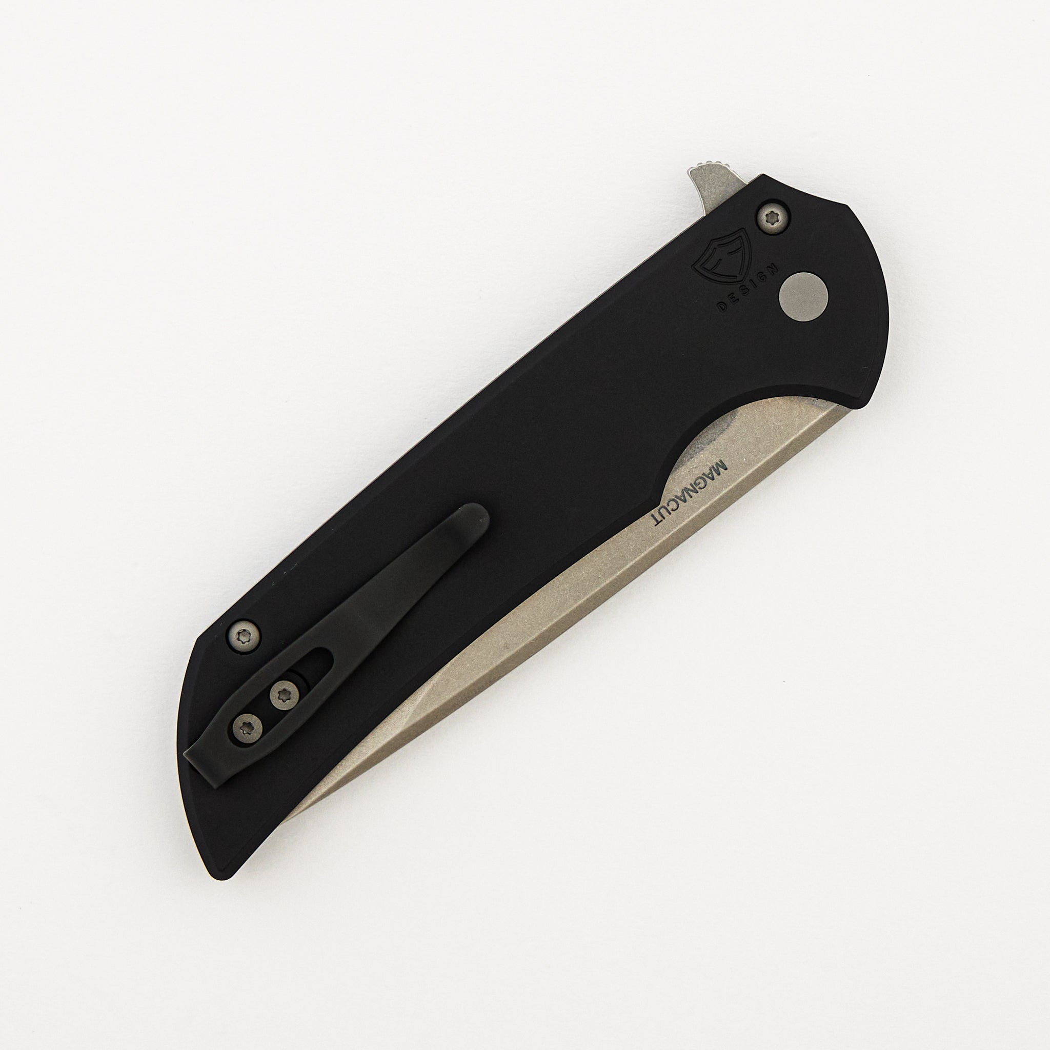 Mordax - MX101 - Solid Black Handle - Stonewash MagnaCut Blade