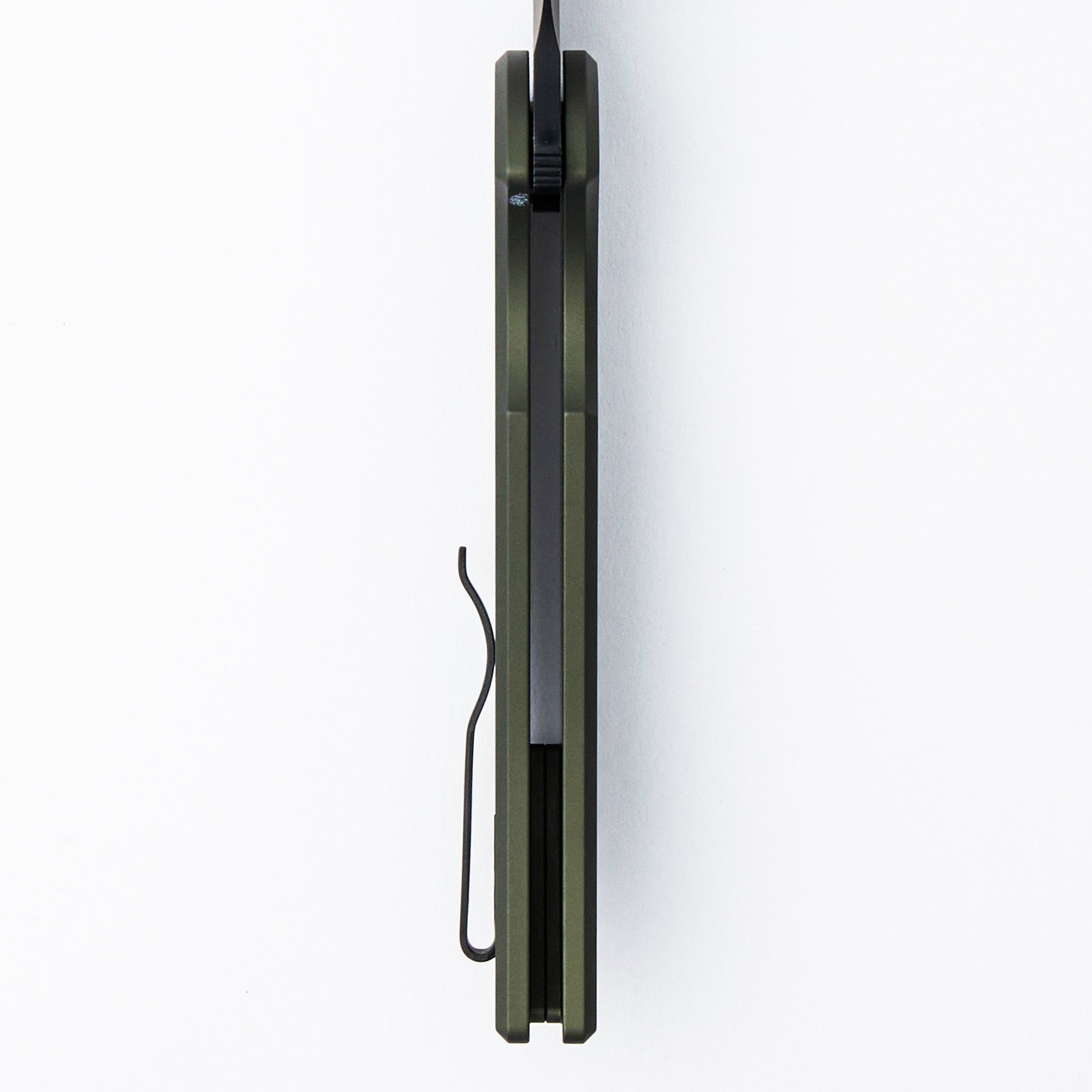 Mordax - MX103 -LTD GREEN - Solid Green Handle - DLC Black MagnaCut Blade - Black Lip Pearl Button