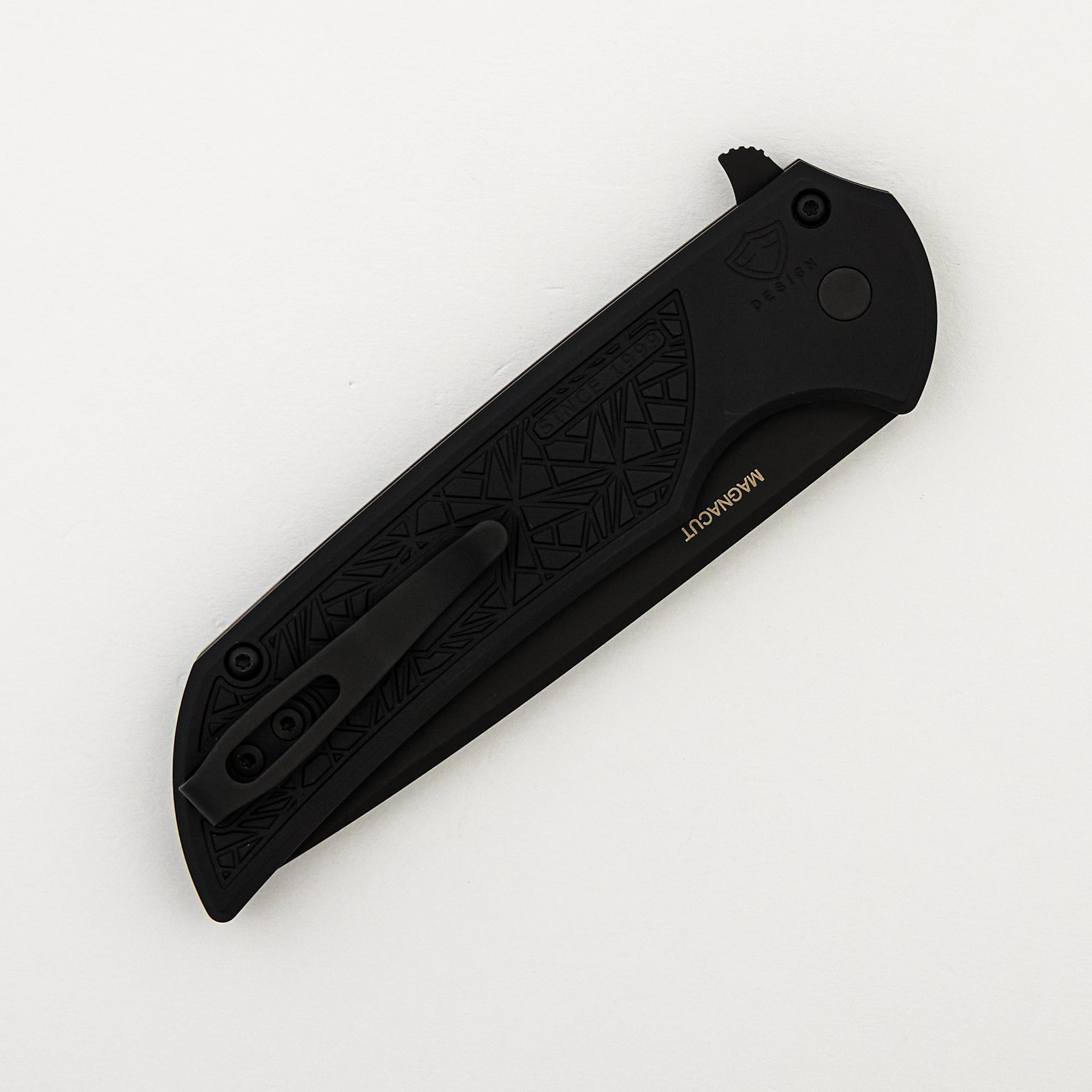 Mordax - MX106-NEXUS - Black "Nexus" Textured Handle - DLC Black MagnaCut Blade