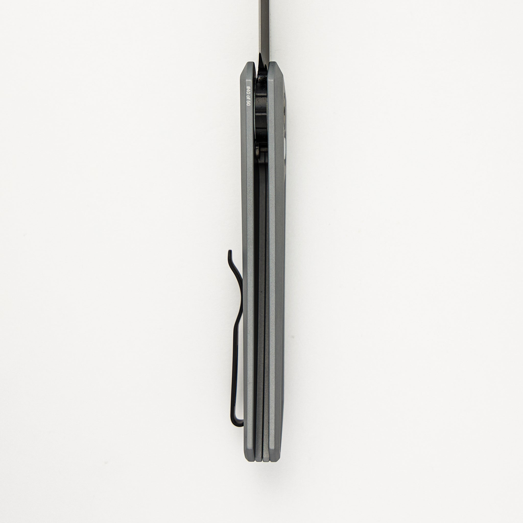 Oligarch - 2024.BLADEWEST.05 - Solid Grey Handle - 2-Tone DLC MagnaCut Blade (Sinkevich Design)