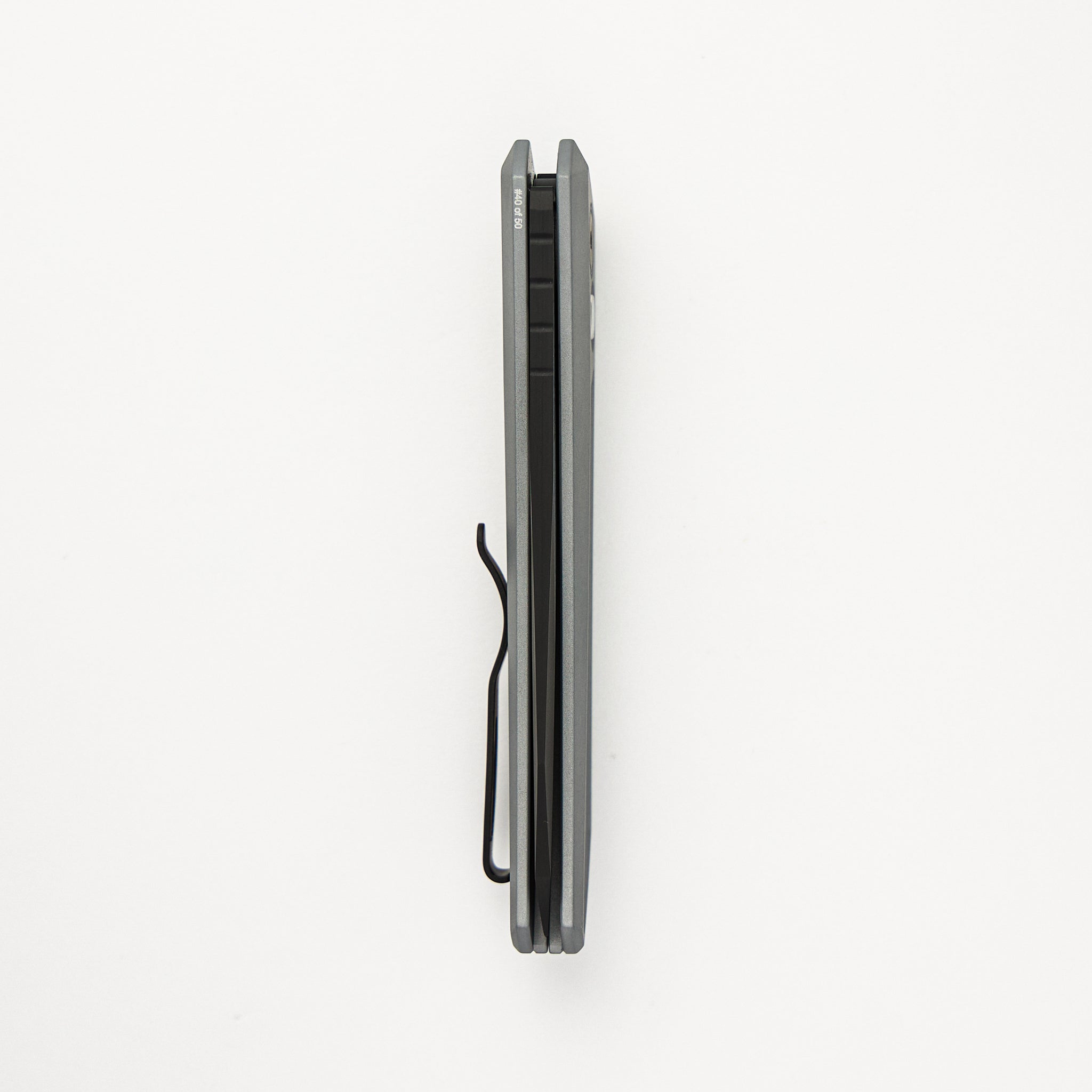 Oligarch - 2024.BLADEWEST.05 - Solid Grey Handle - 2-Tone DLC MagnaCut Blade (Sinkevich Design)