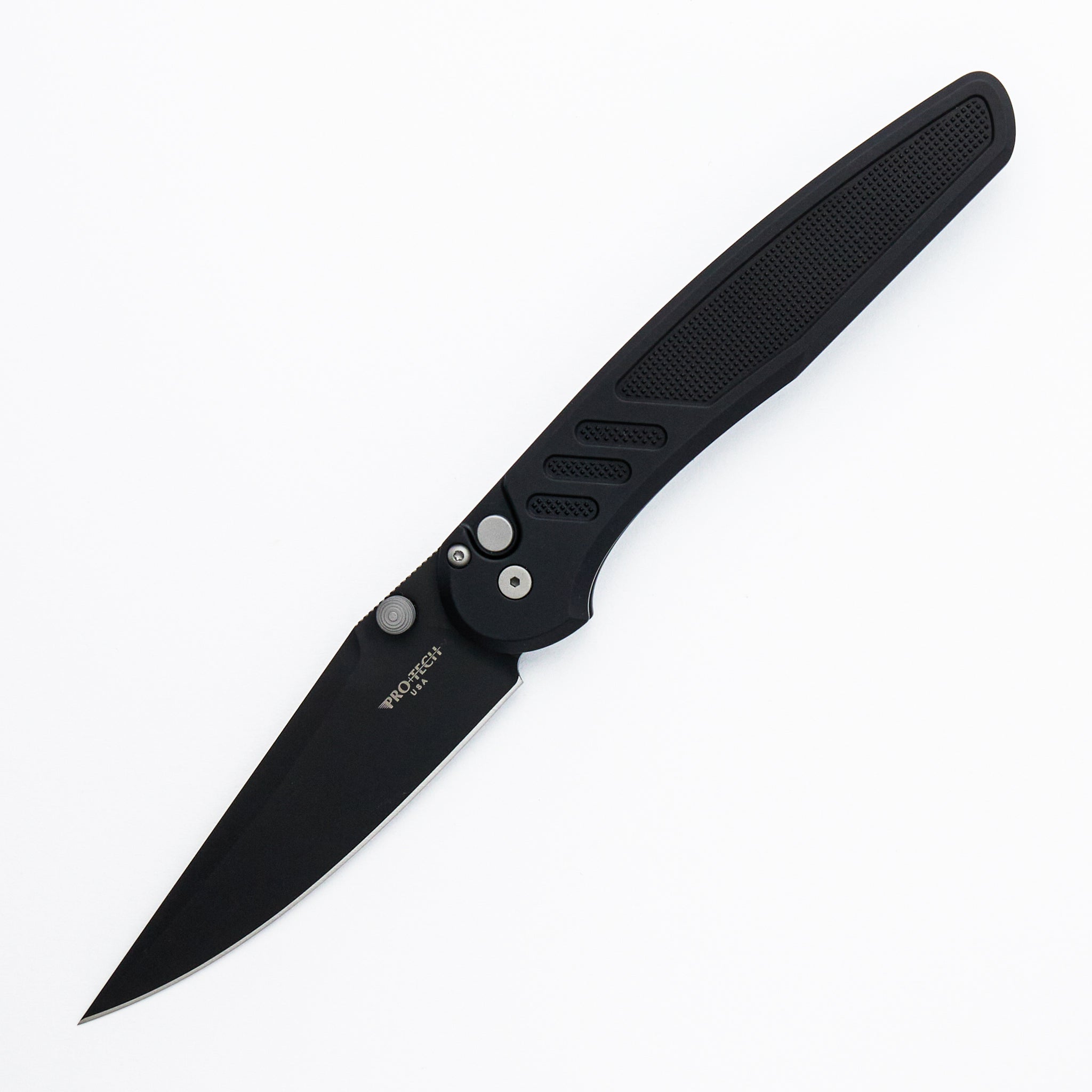 Avalon - PN1103- Knurled Black Aluminum Handle - DLC Black MagnaCut Blade (Peace Neighbor Design)
