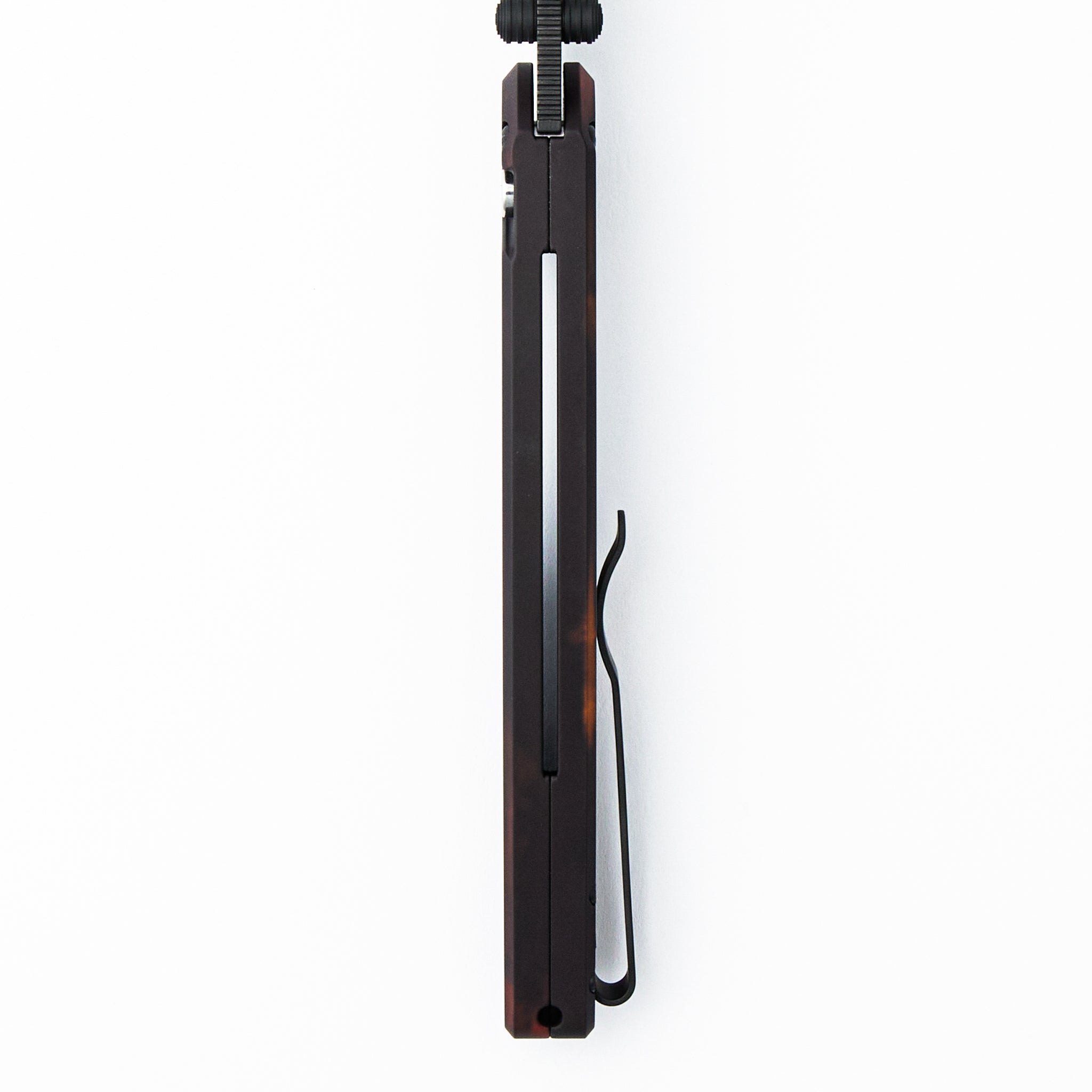Avalon - PN1104-DF - Solid "Del Fuego" Anodized Handle - DLC Black MagnaCut Blade (Peace Neighbor Design)