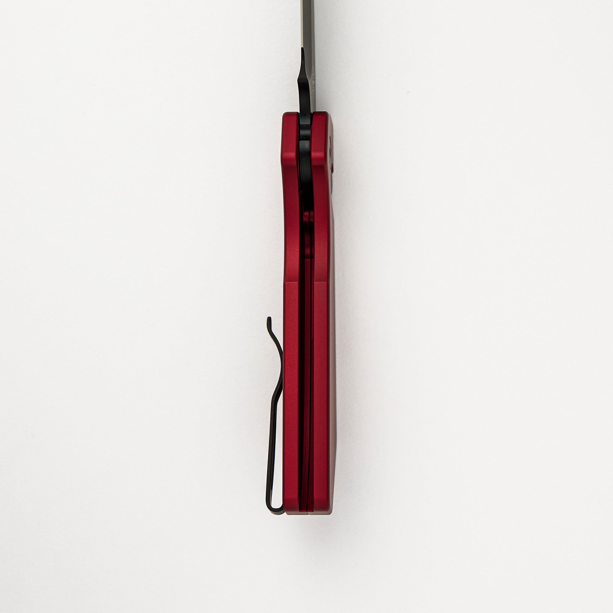 Strider PT+ Auto PT203-Red – Red Aluminum Handle - DLC Black MagnaCut Blade