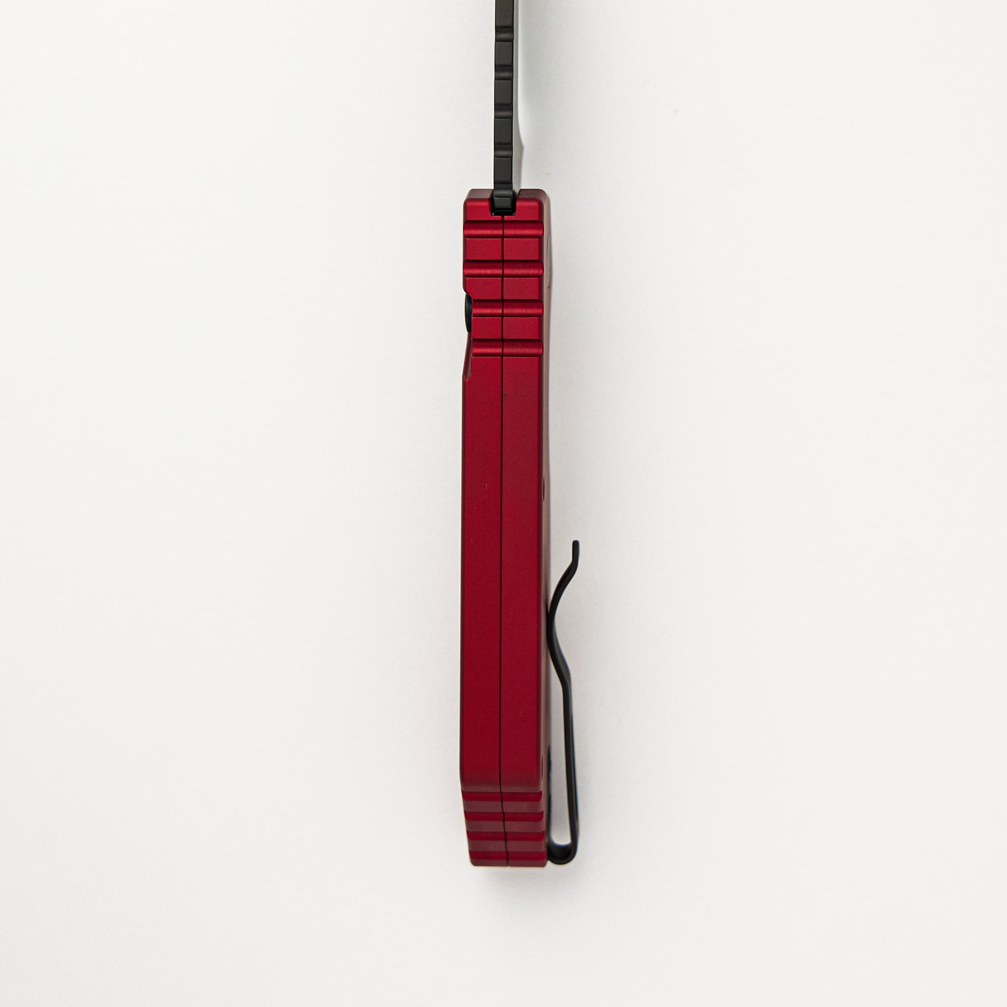 Strider PT+ Auto PT203-Red – Red Aluminum Handle - DLC Black MagnaCut Blade