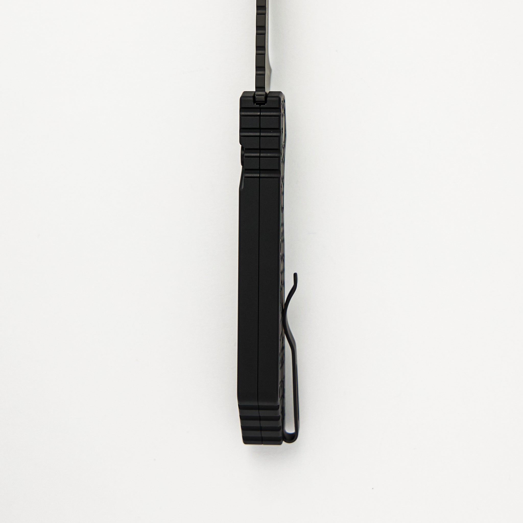 PT+ Auto – Black Gridlock Textured Handle - DLC Black MagnaCut Blade (Strider Design)