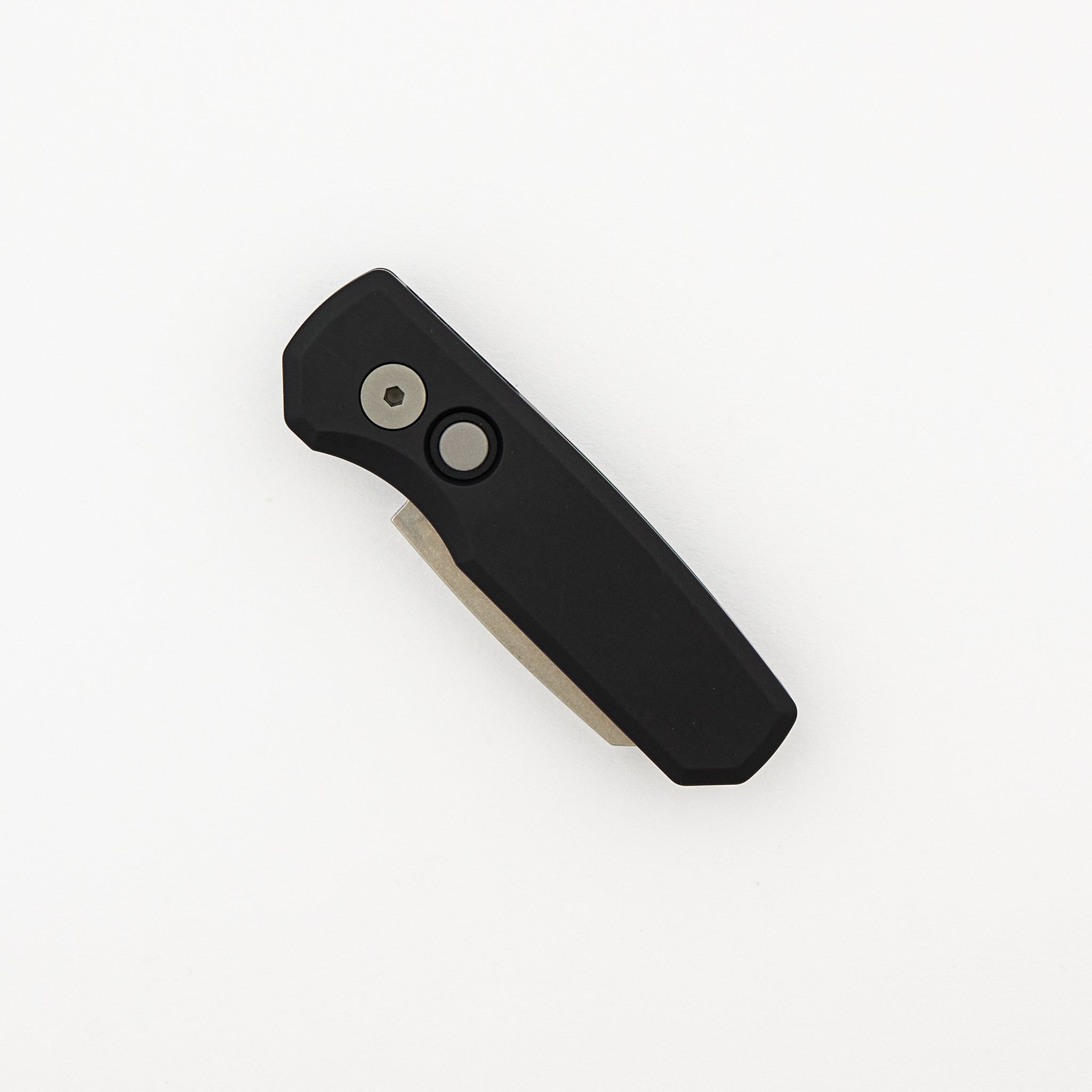 Runt 5 - Black Aluminum Handle - Stonewash 20CV Reverse Tanto Blade - R5201
