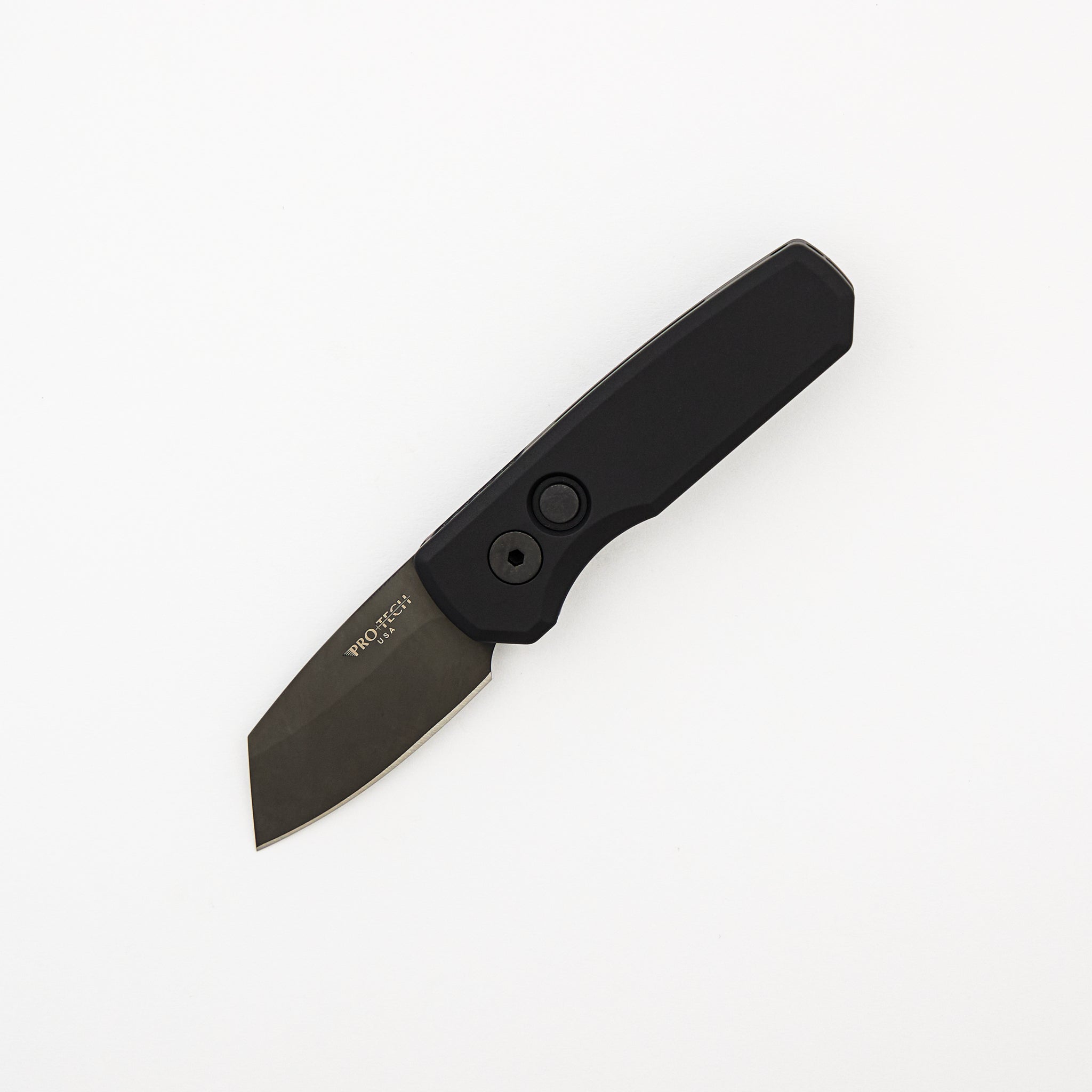 Runt 5 - Black Aluminum Handle - DLC Black 20CV Reverse Tanto Blade - R5203