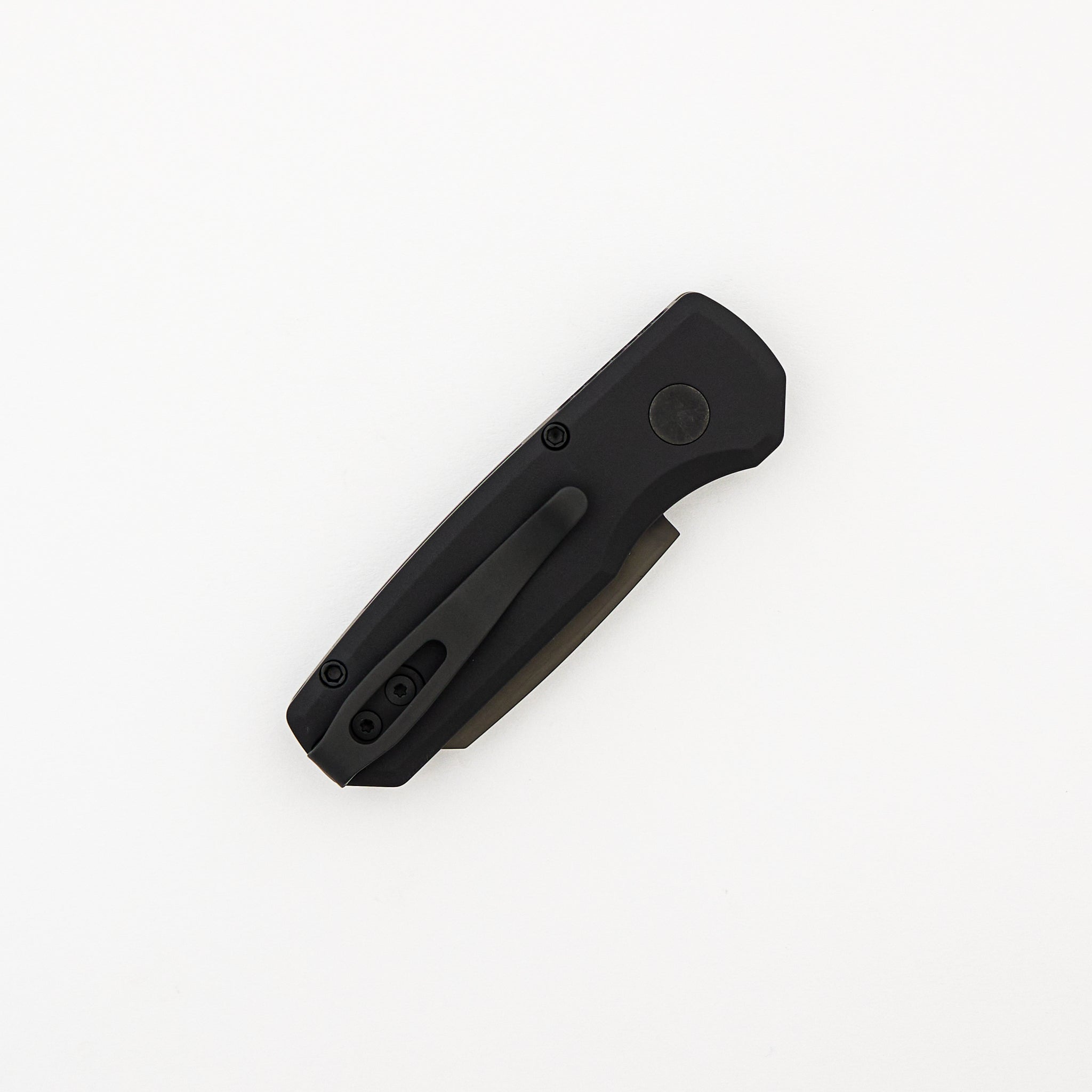 Runt 5 - Black Aluminum Handle - DLC Black 20CV Reverse Tanto Blade - R5203