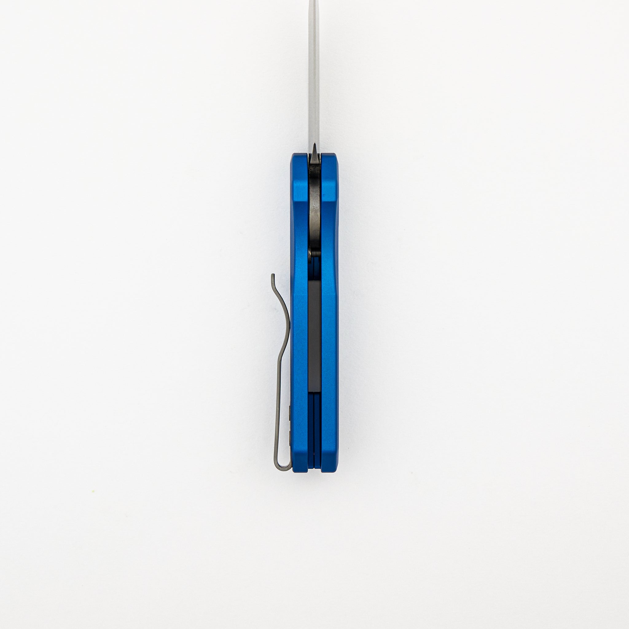 Runt 5 - Blue Aluminum Handle - Stonewash MagnaCut Wharncliffe Blade - R5301-BLUE