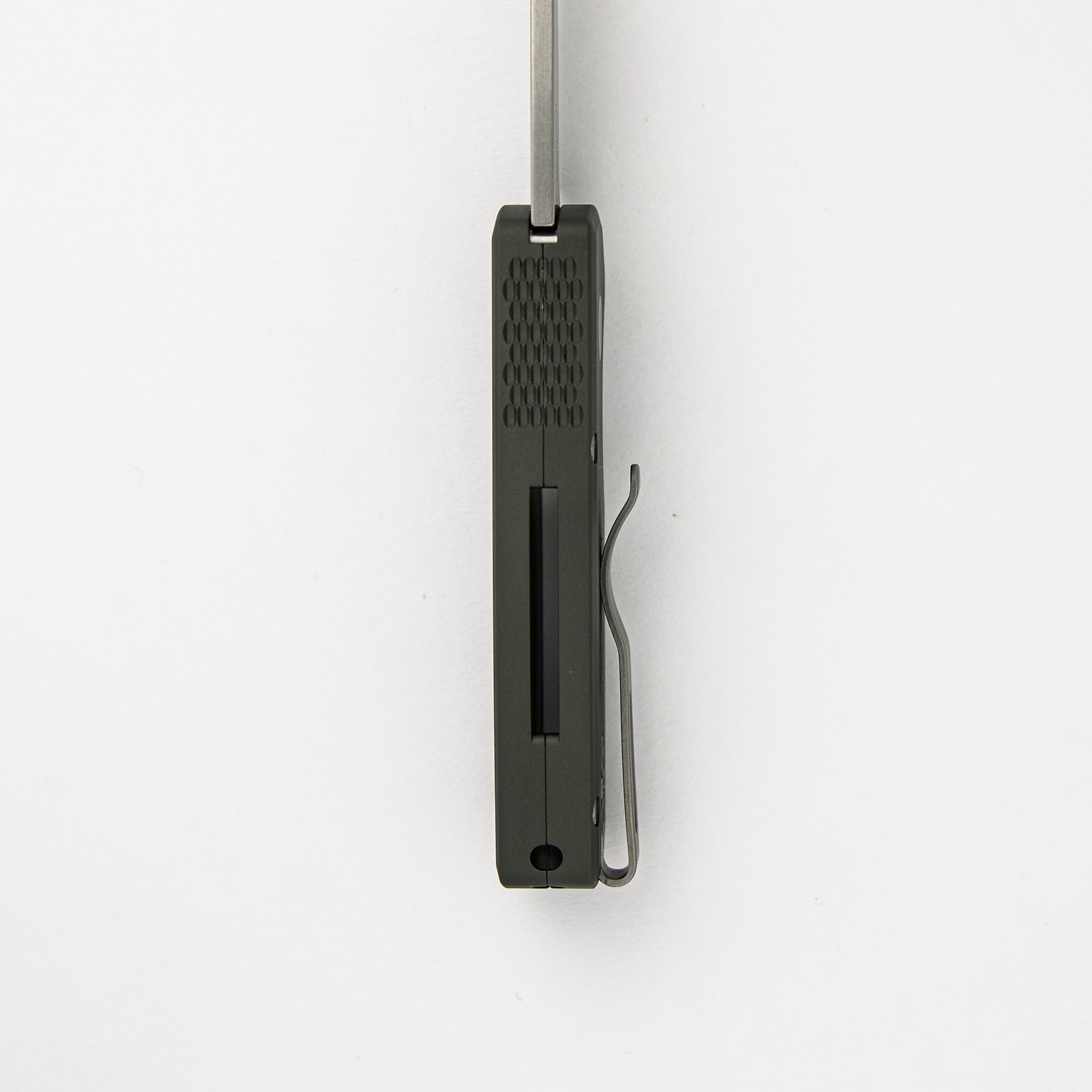 Runt 5 - Green Aluminum Handle - Stonewash Magnacut Reverse Tanto Blade - R5401-GREEN