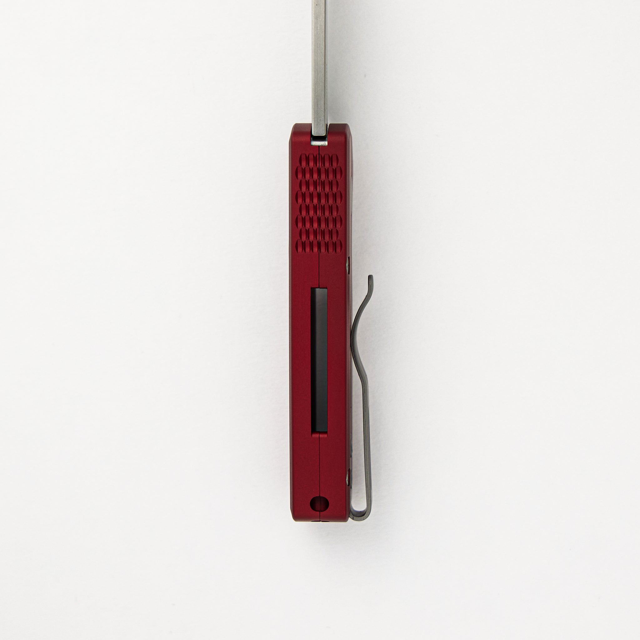 Runt 5 - Red Aluminum Handle - Stonewash Magnacut Reverse Tanto Blade - R5401-RED