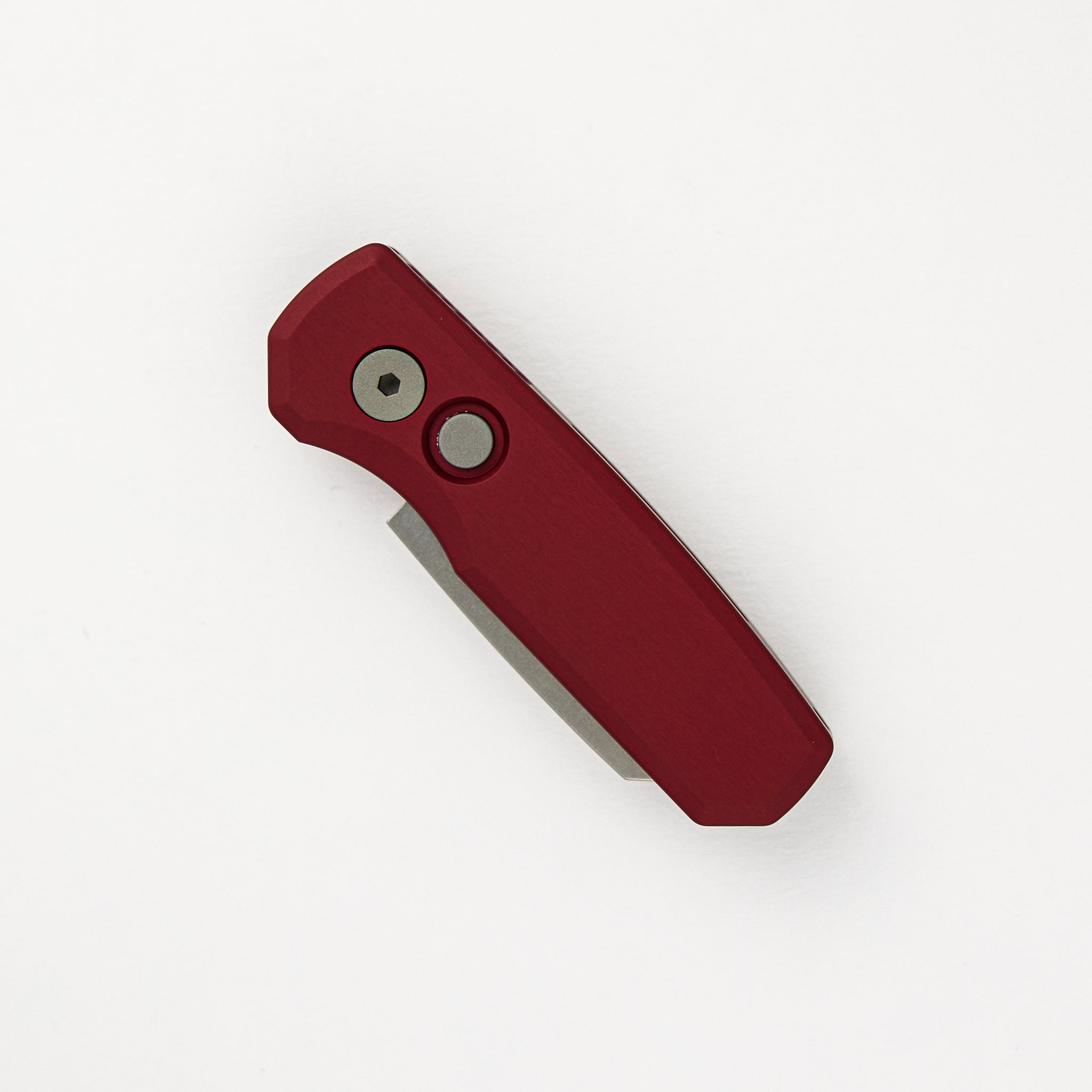 Runt 5 - Red Aluminum Handle - Stonewash Magnacut Reverse Tanto Blade - R5401-RED