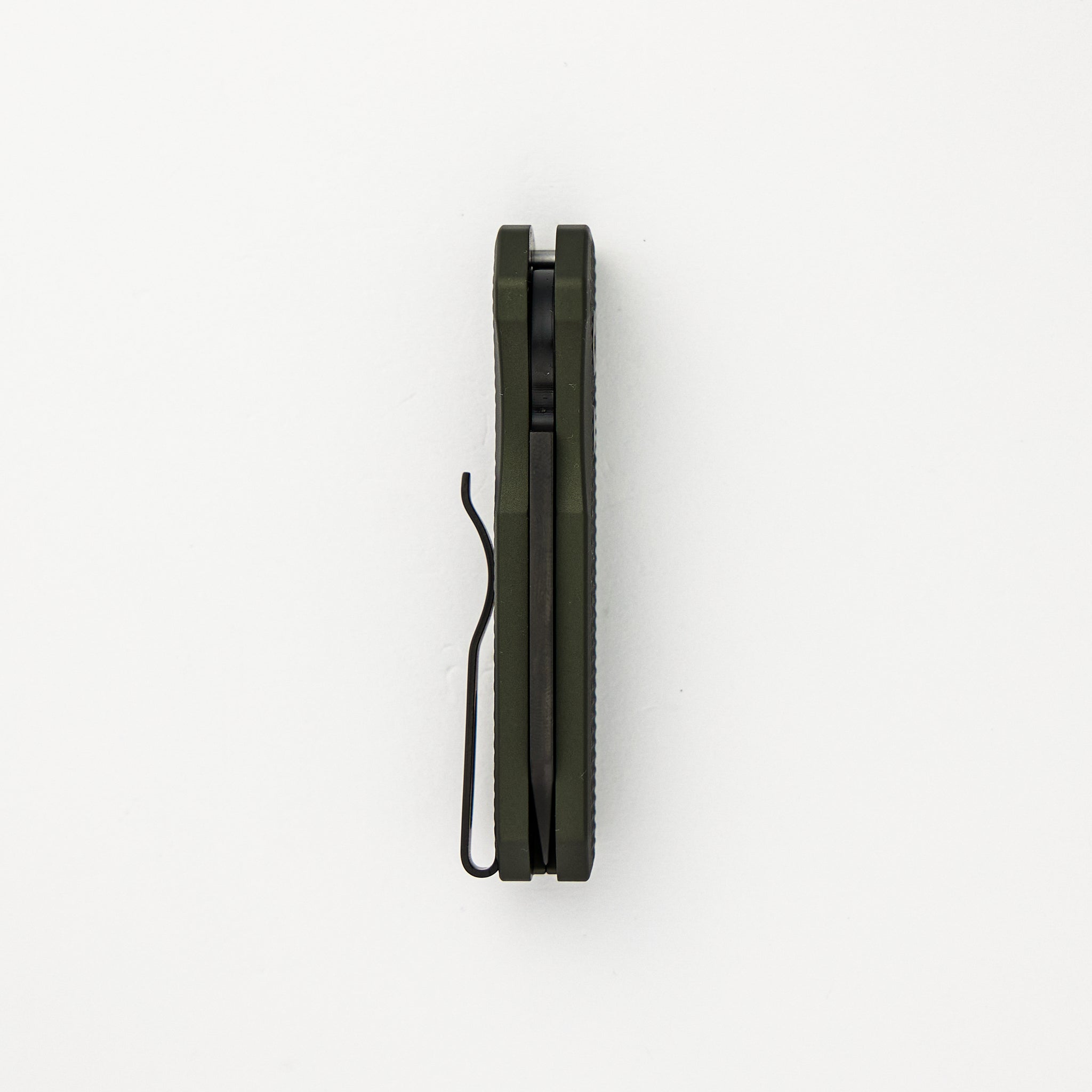 Runt 5 – Textured Green Aluminum Handle – DLC Black Magnacut Reverse Tanto Blade – R5406-GREEN