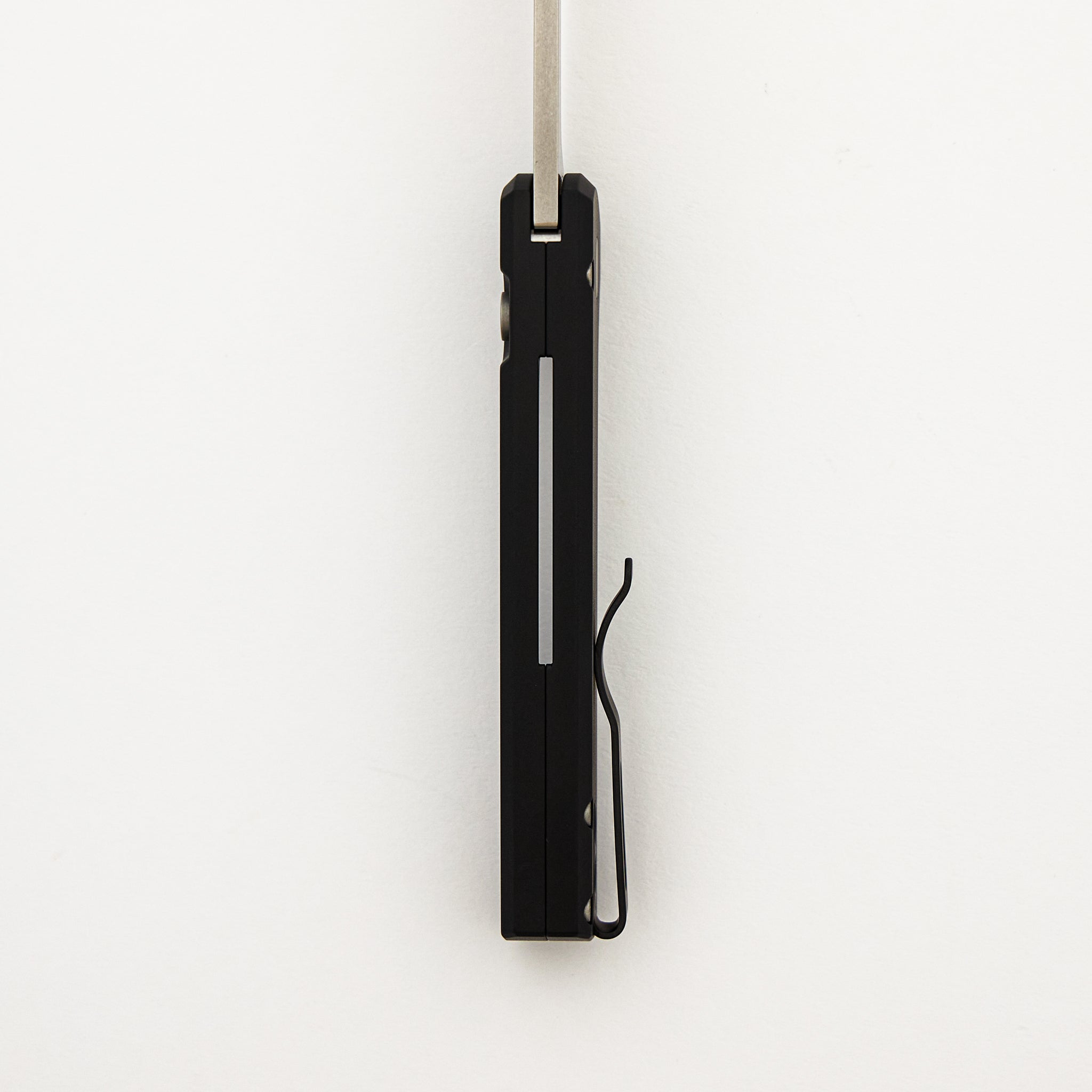 Scapegoat Compact - RCS1101 - Solid Black Aluminum Handle - Stonewash MagnaMax Blade (Ramon Chaves Design)