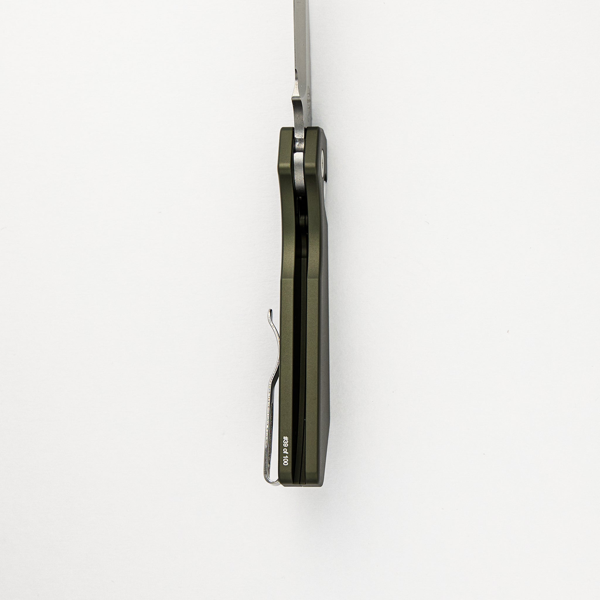 Strider PT+ Auto – Blade Show ATL 2024 - Smooth Green Handle, MOP Button, Stonewash Magnacut Blade