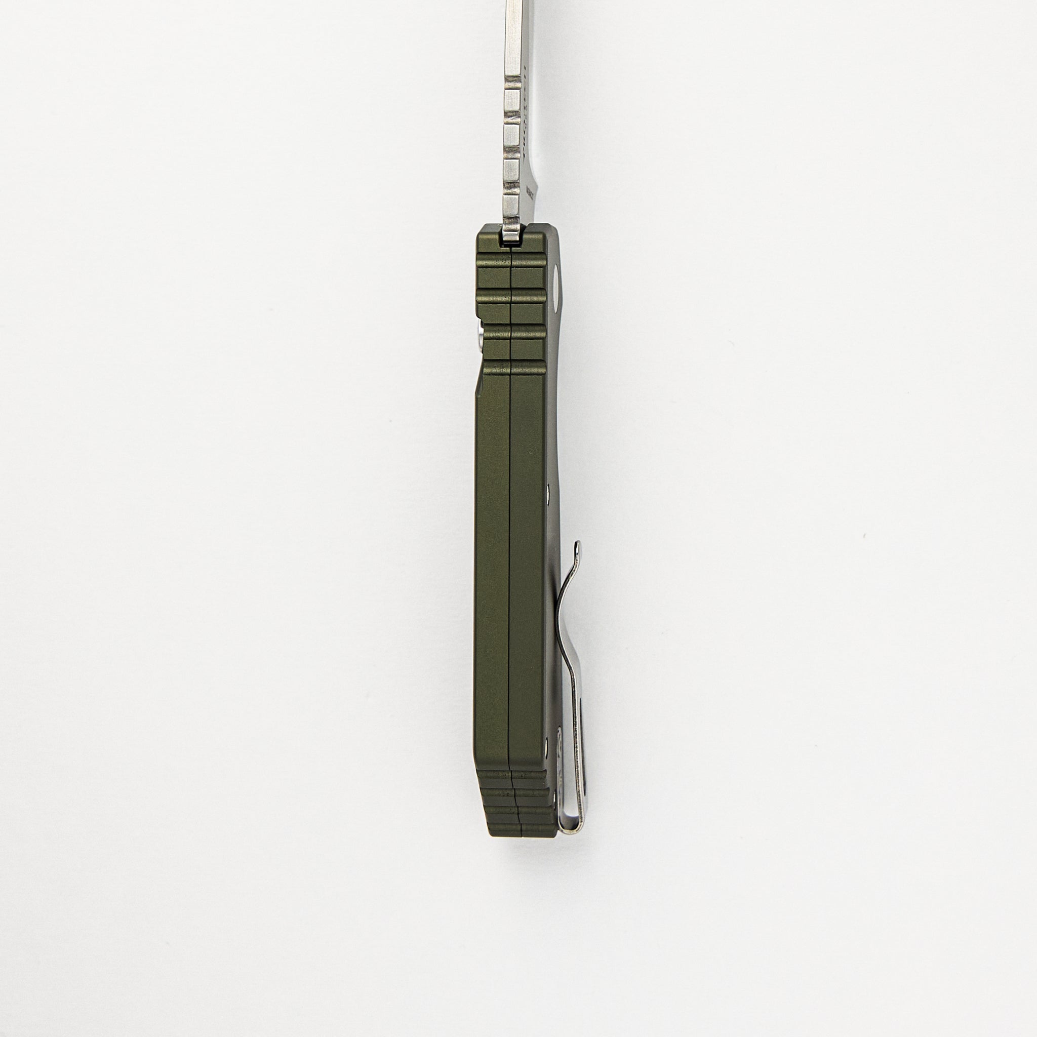 Strider PT+ Auto – Blade Show ATL 2024 - Smooth Green Handle, MOP Button, Stonewash Magnacut Blade