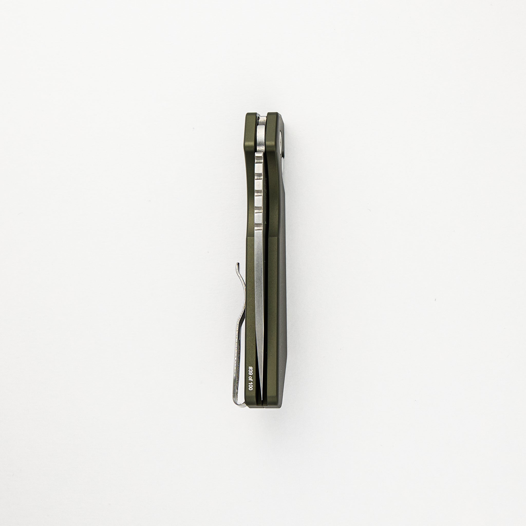 Strider PT+ Auto – Blade Show ATL 2024 - Smooth Green Handle, MOP Button, Stonewash Magnacut Blade