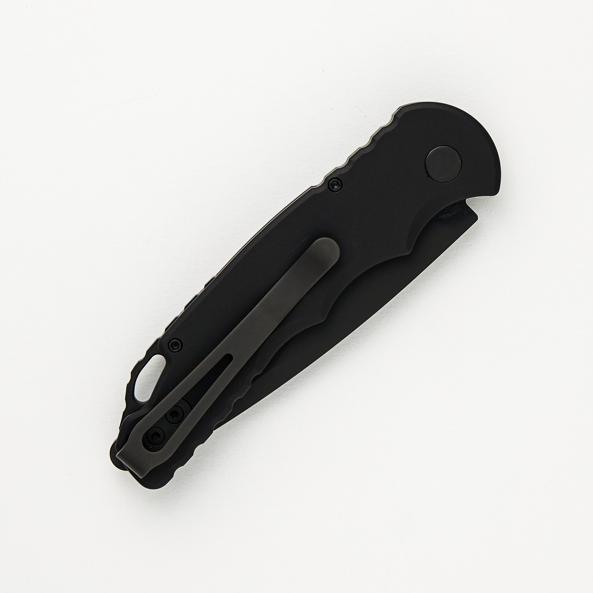 TR-5 Auto - Black Handle - Black DLC S35VN Blade - Tritium Button - T503 Operator