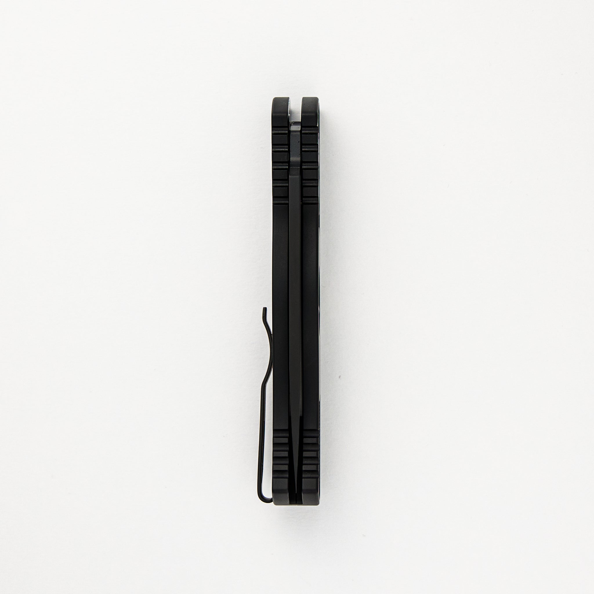 TR-2 Skull Blade Show 2024 - Black Handle, Shaw Sterling Silver Skull, MOP Button, Black MagnaCut Blade
