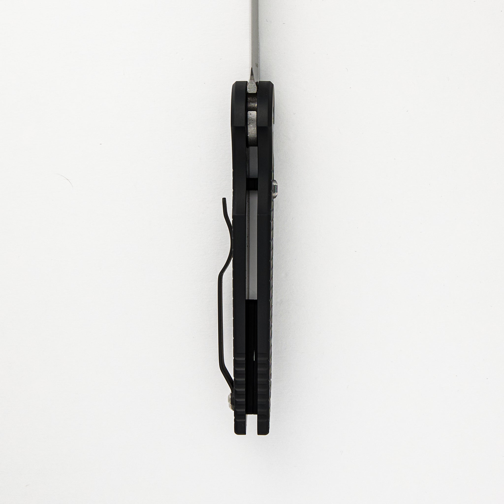 TR-3 - Blade Show ATL 2024 - Black Handle W/ Steel Safety, Gold Lip Pearl Button, Stonewash/Satin Blade, Limited Edition